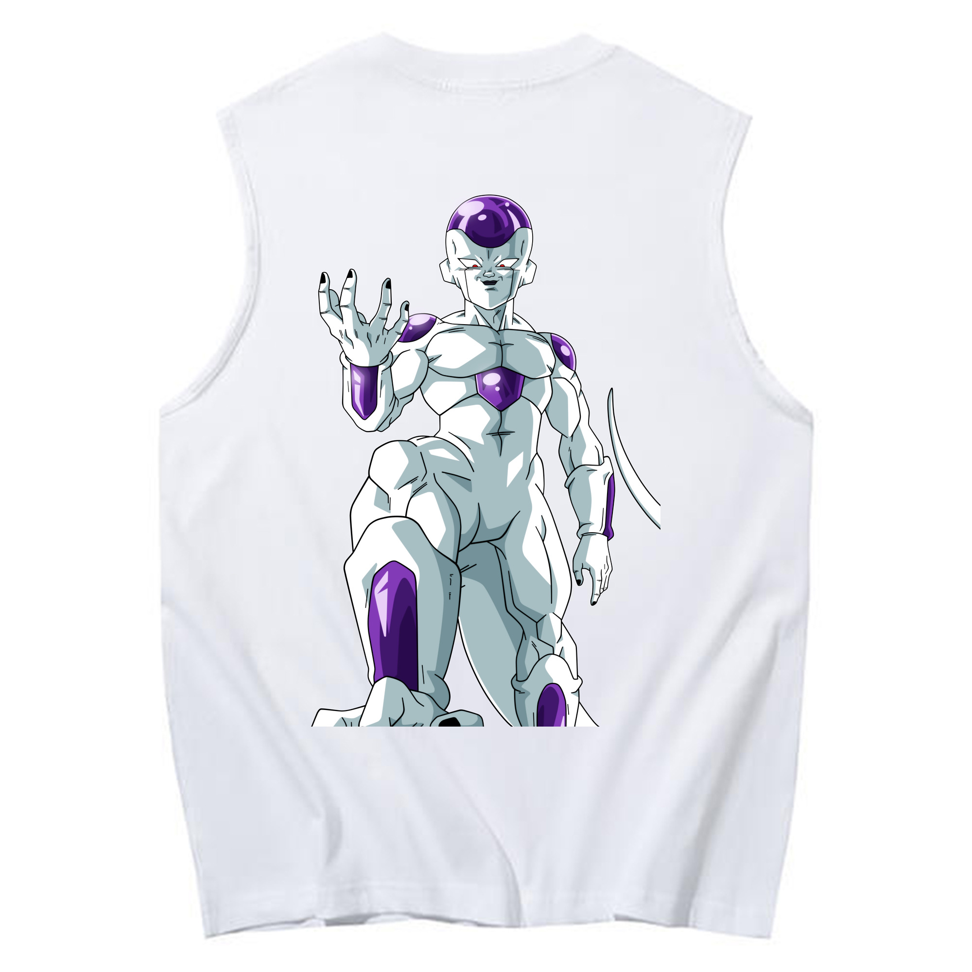 （画像用） ドラゴンボール フリーザ DRAGON BALL Frieza コットン100％タンクトップ（背面プリント）
