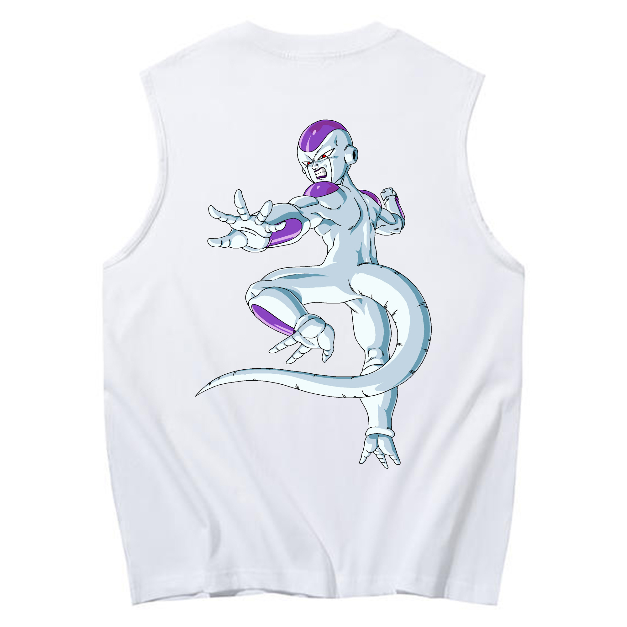 （画像用） ドラゴンボール フリーザ DRAGON BALL Frieza コットン100％タンクトップ（背面プリント）