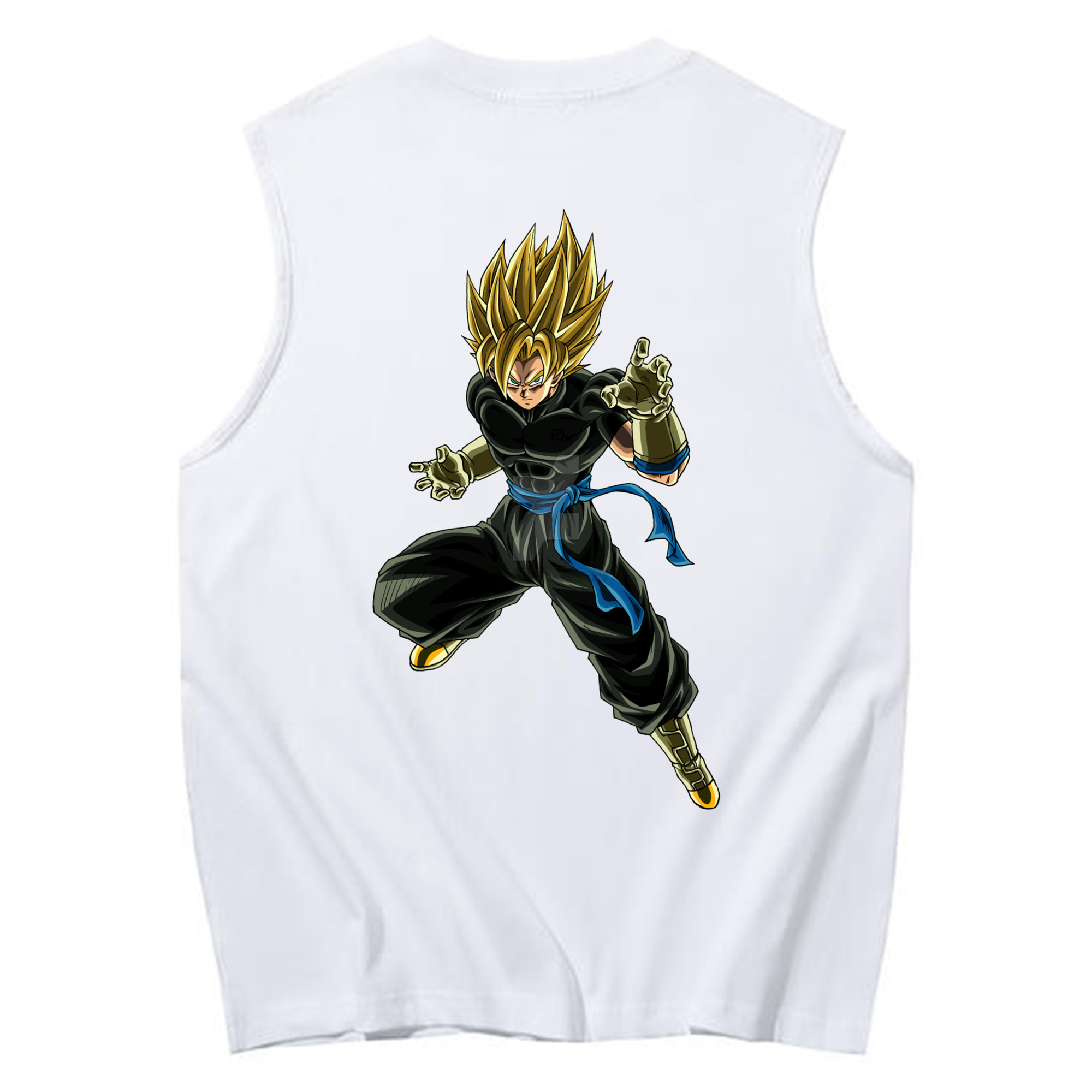 （画像用） ドラゴンボール ベジット DRAGON BALL Vegetto コットン100％タンクトップ（背面プリント）