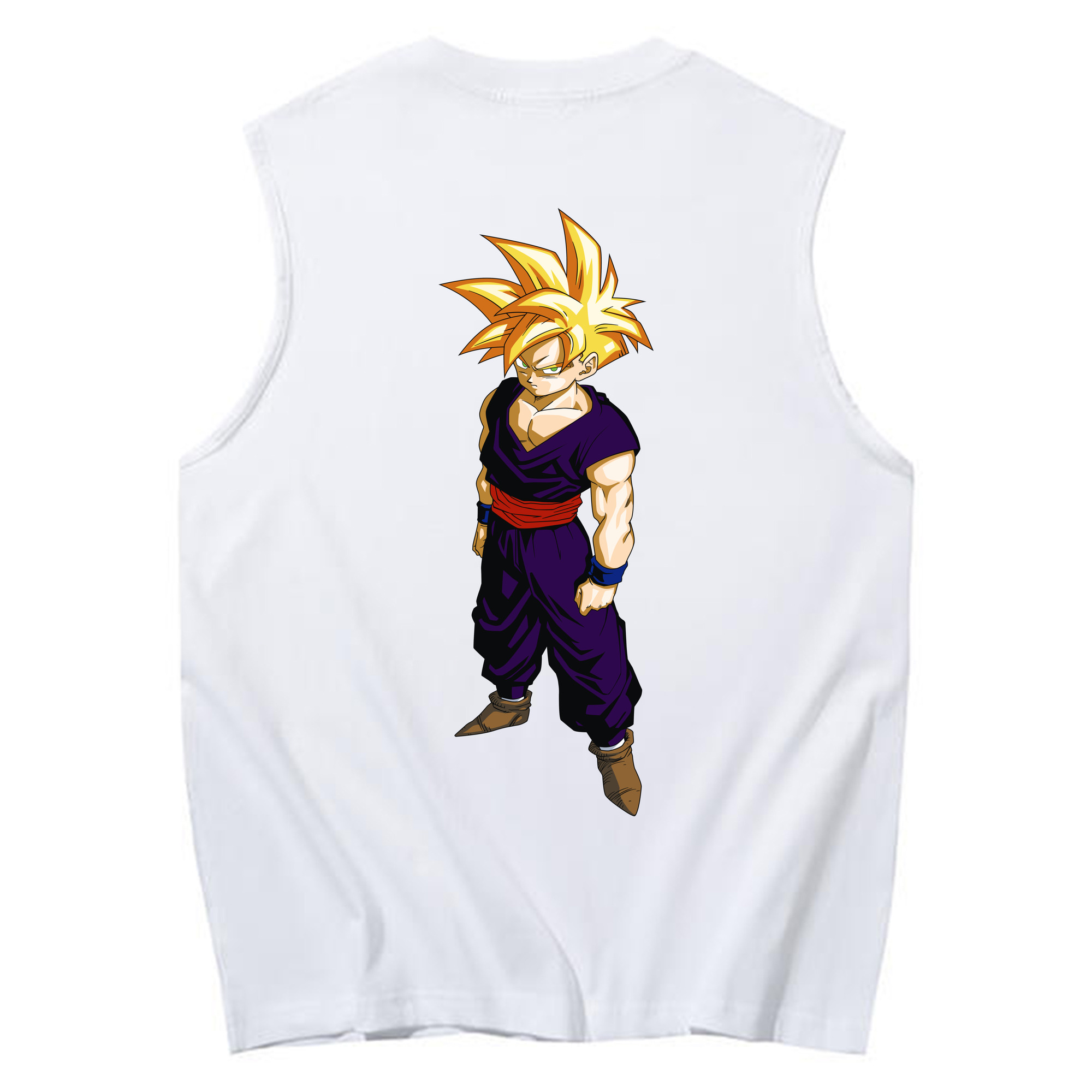 （画像用） ドラゴンボール ベジット DRAGON BALL Vegetto コットン100％タンクトップ（背面プリント）