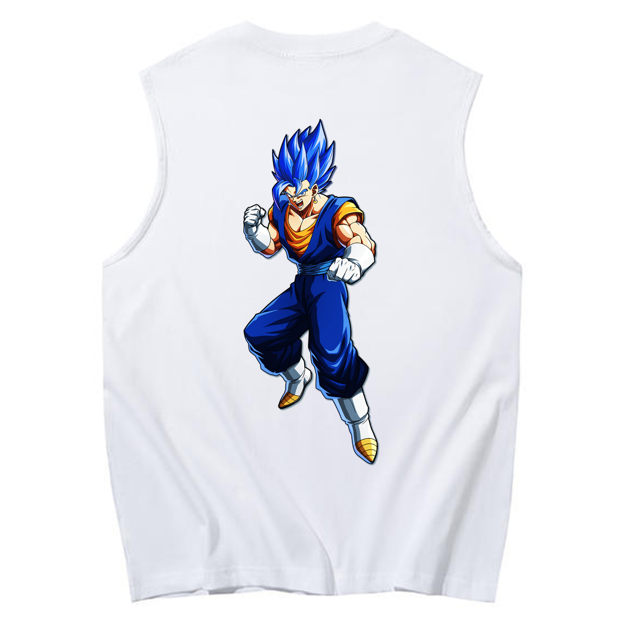 （画像用） ドラゴンボール ベジット DRAGON BALL Vegetto コットン100％タンクトップ（背面プリント）