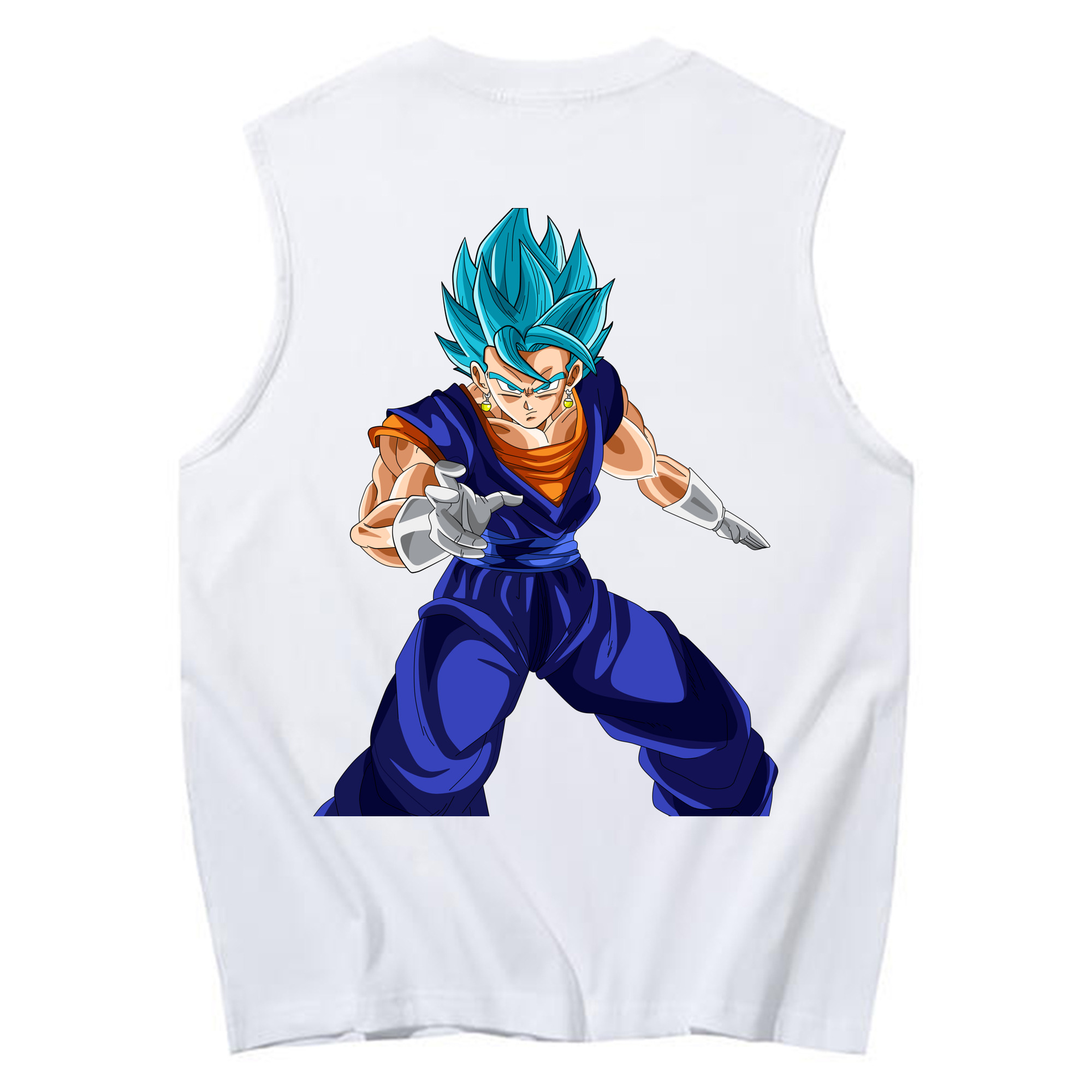 （画像用） ドラゴンボール ベジット DRAGON BALL Vegetto コットン100％タンクトップ（背面プリント）