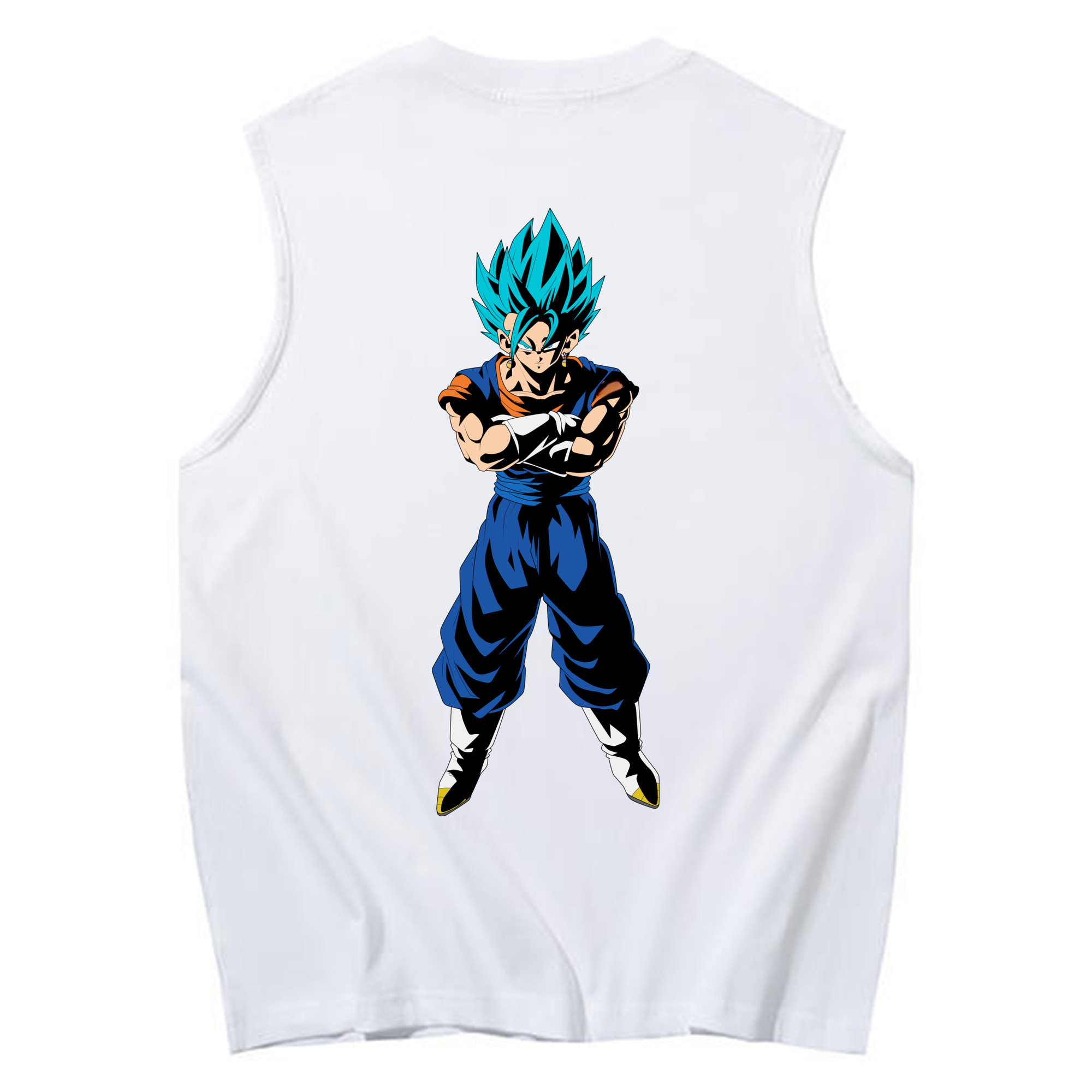 （画像用） ドラゴンボール ベジット DRAGON BALL Vegetto コットン100％タンクトップ（背面プリント）