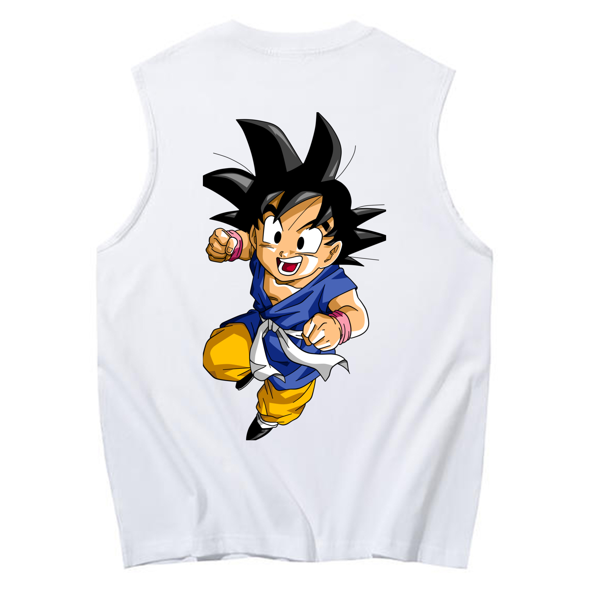 （画像用） ドラゴンボール 孫悟天 そん ごてん DRAGON BALL Son Goten コットン100％タンクトップ（背面プリント）