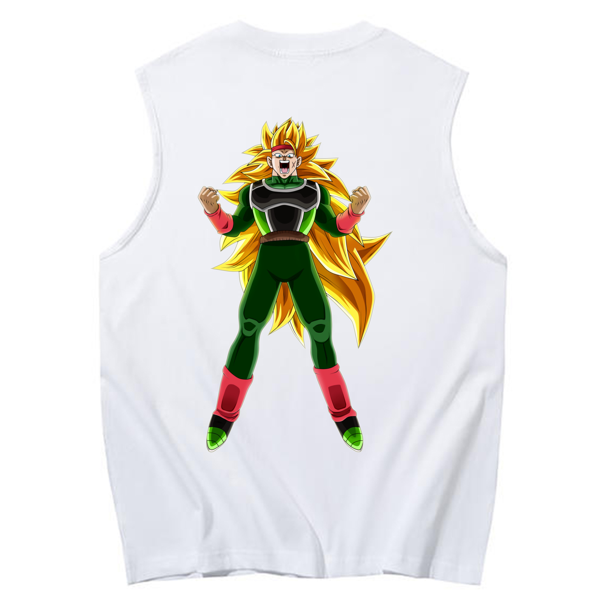 （画像用） ドラゴンボール ブロリー DRAGON BALL Broli コットン100％タンクトップ（背面プリント）
