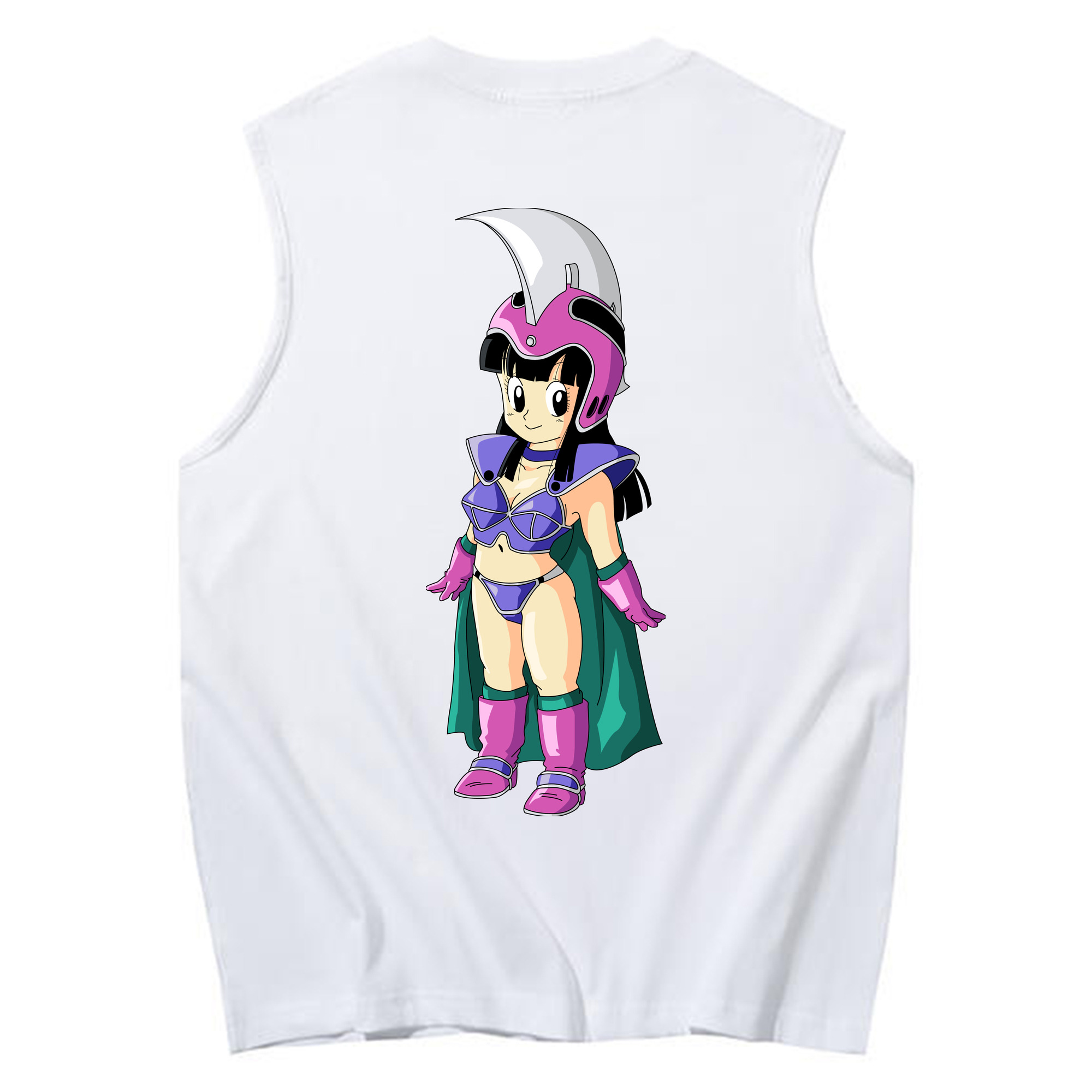 （画像用） ドラゴンボール チチ DRAGON BALL Chichi コットン100％タンクトップ（背面プリント）