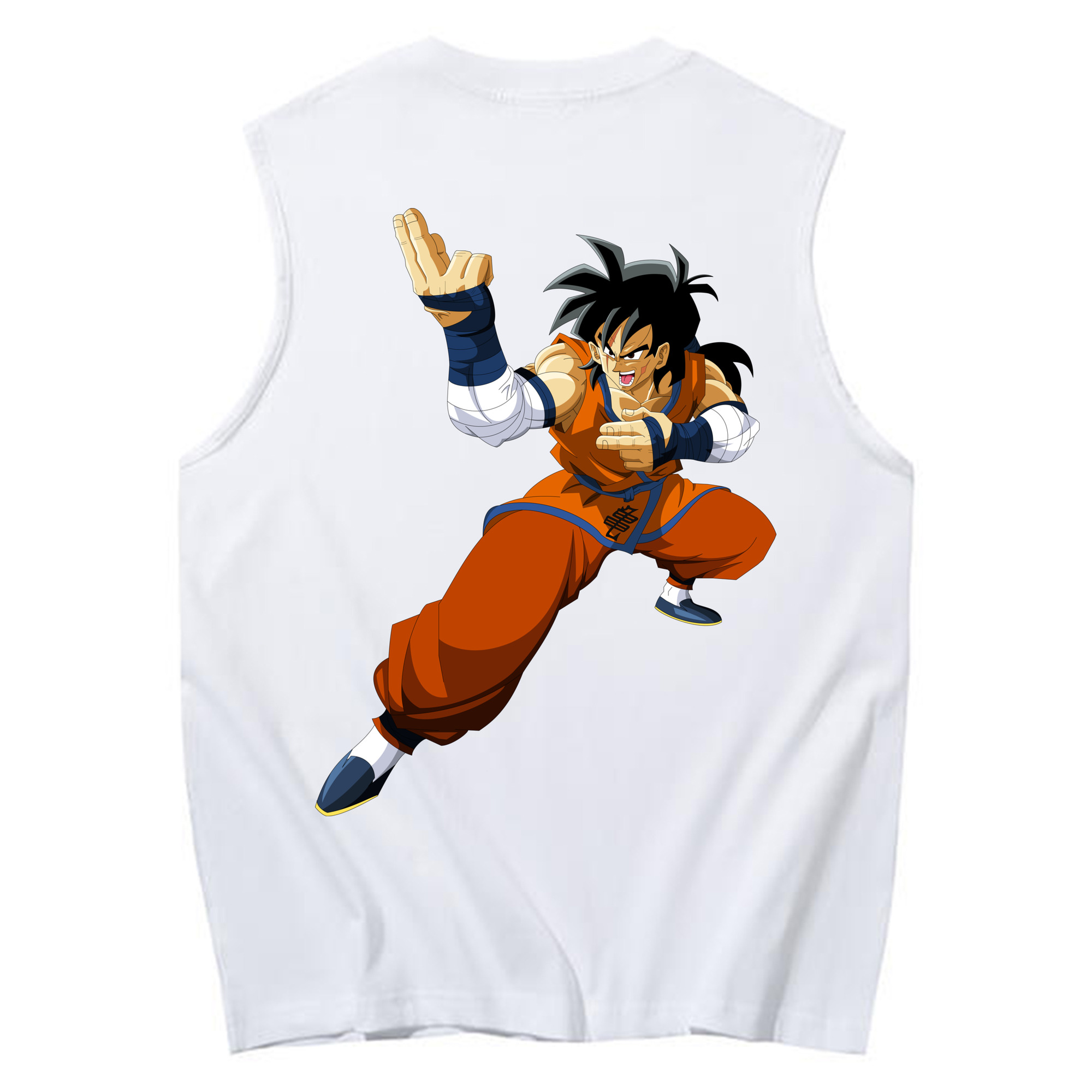 （画像用） ドラゴンボール ヤムチャ DRAGON BALL Yamcha コットン100％タンクトップ（背面プリント）