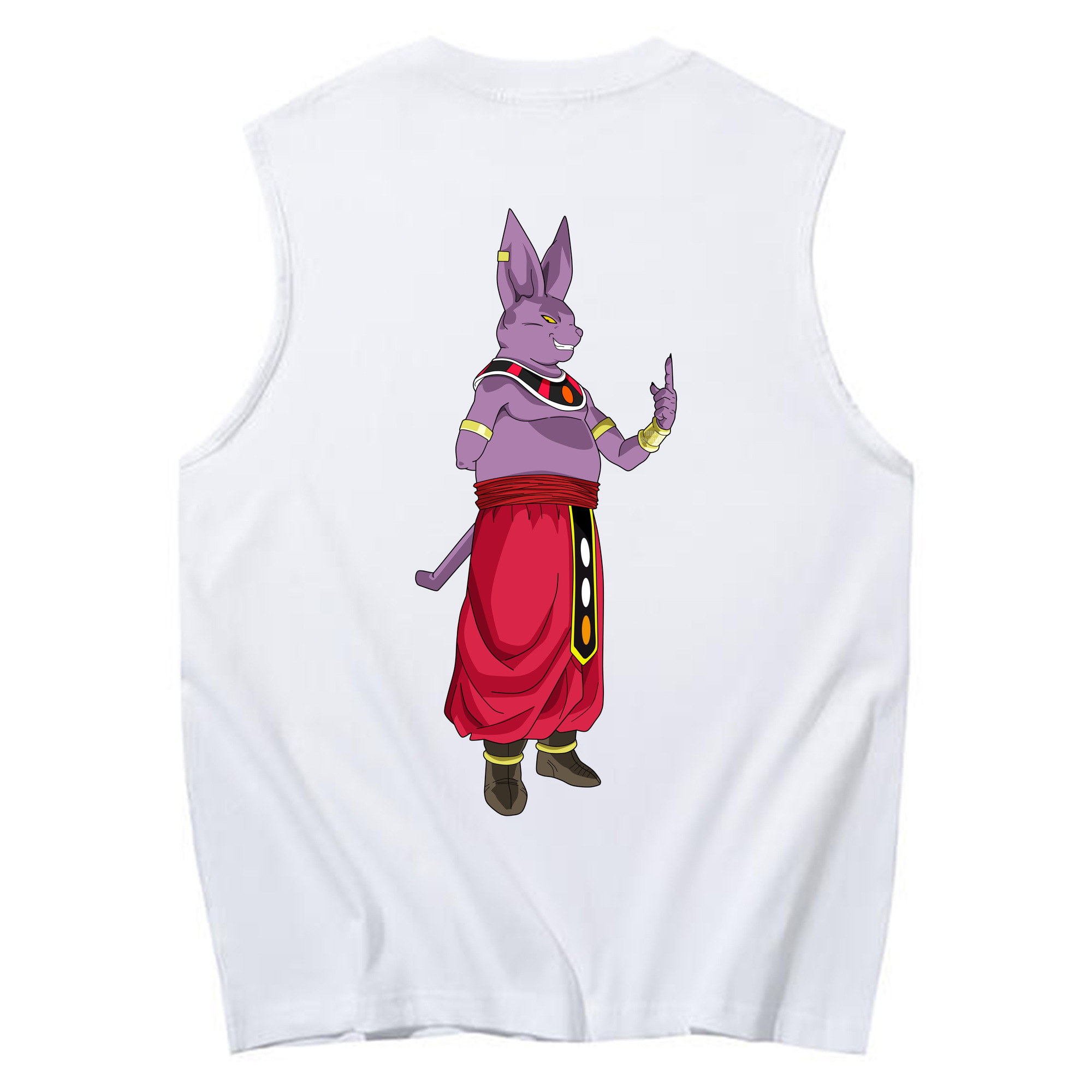 （画像用） ドラゴンボール シャンパ DRAGON BALL Champa コットン100％タンクトップ（背面プリント）