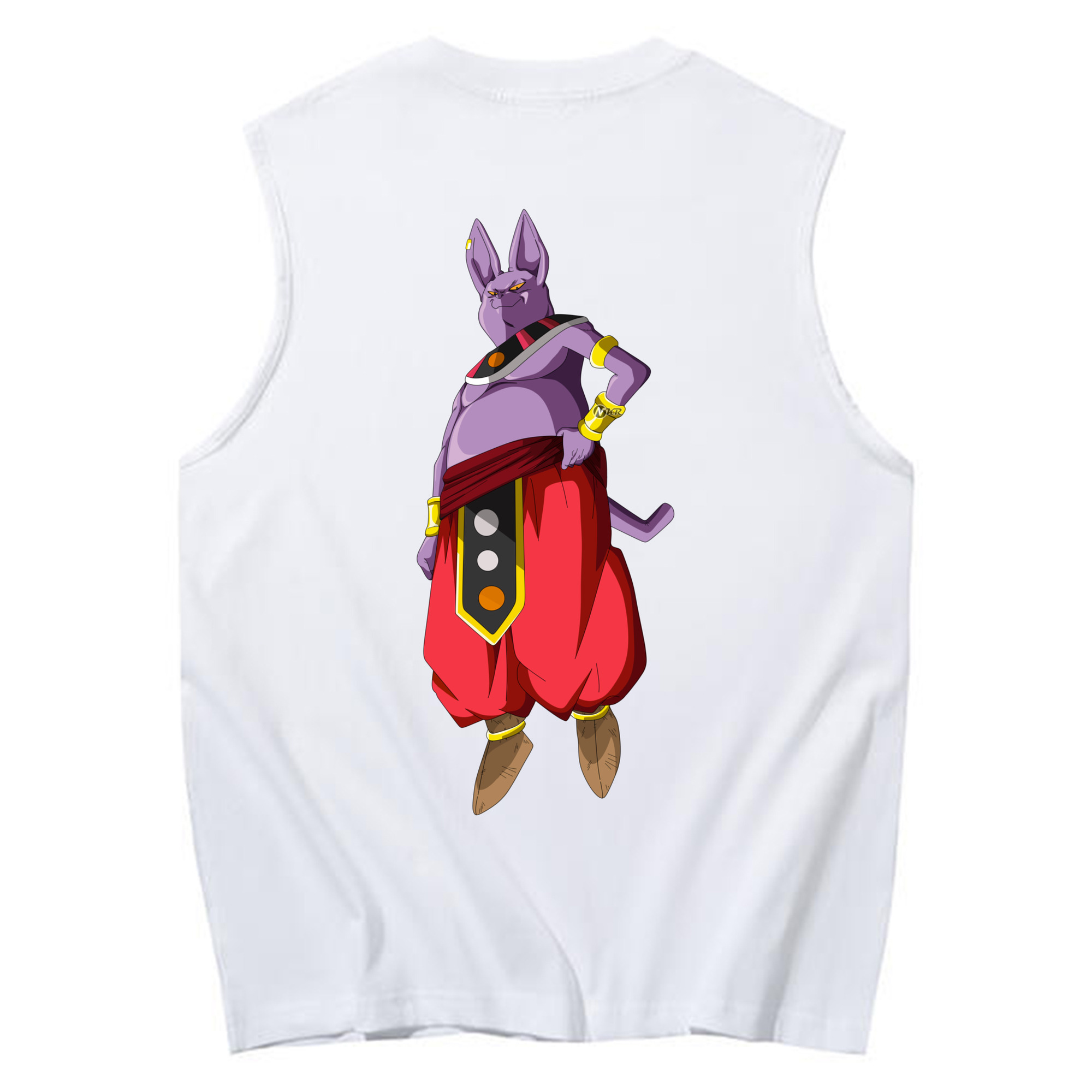 （画像用） ドラゴンボール シャンパ DRAGON BALL Champa コットン100％タンクトップ（背面プリント）