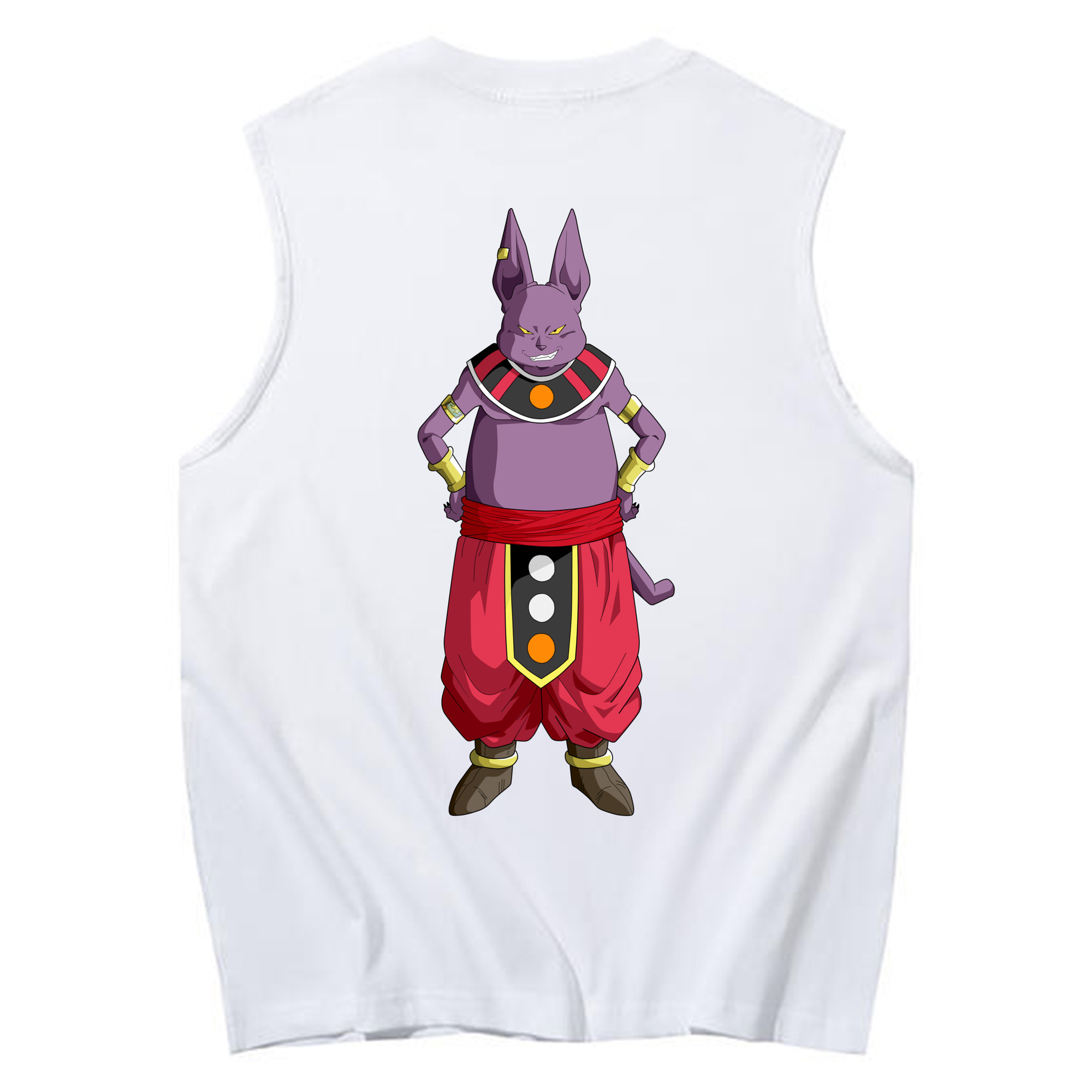 （画像用） ドラゴンボール シャンパ DRAGON BALL Champa コットン100％タンクトップ（背面プリント）