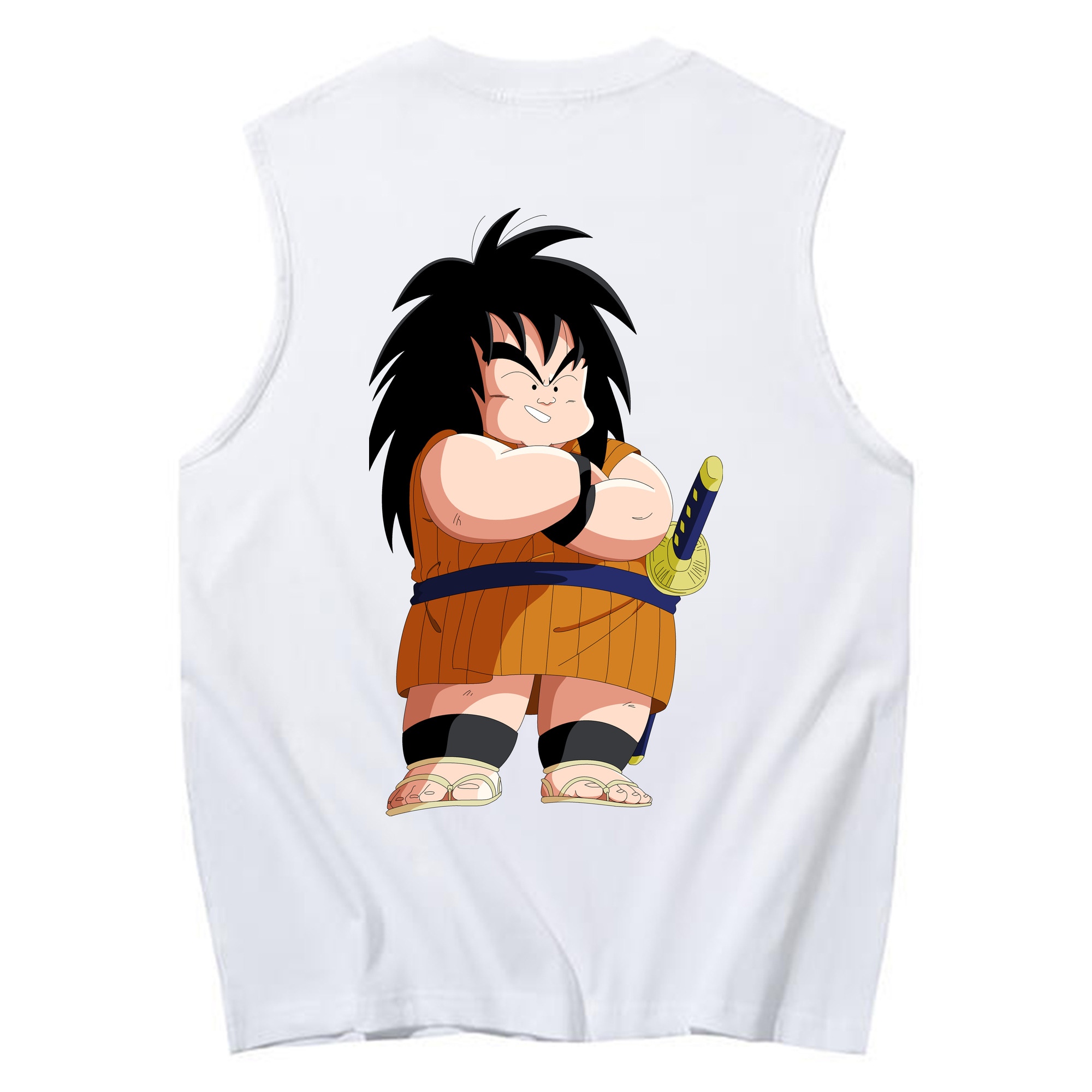 （画像用） ドラゴンボール やじろべえ DRAGON BALL Yajirobe コットン100％タンクトップ（背面プリント）
