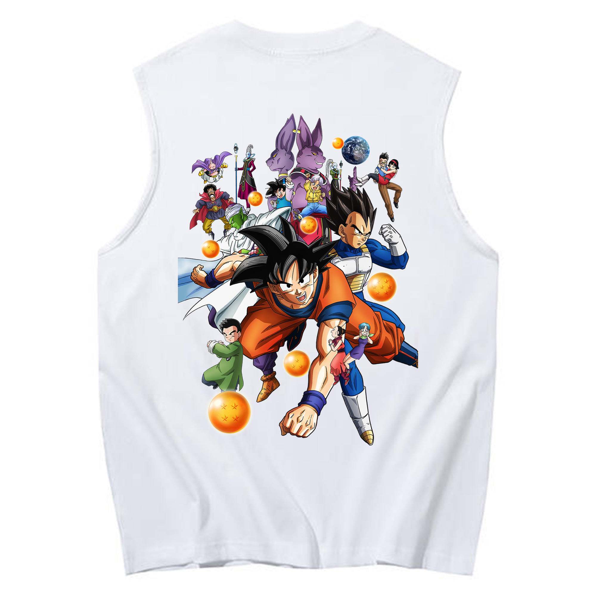 （画像用） ドラゴンボール DRAGON BALL コットン100％タンクトップ（背面プリント）