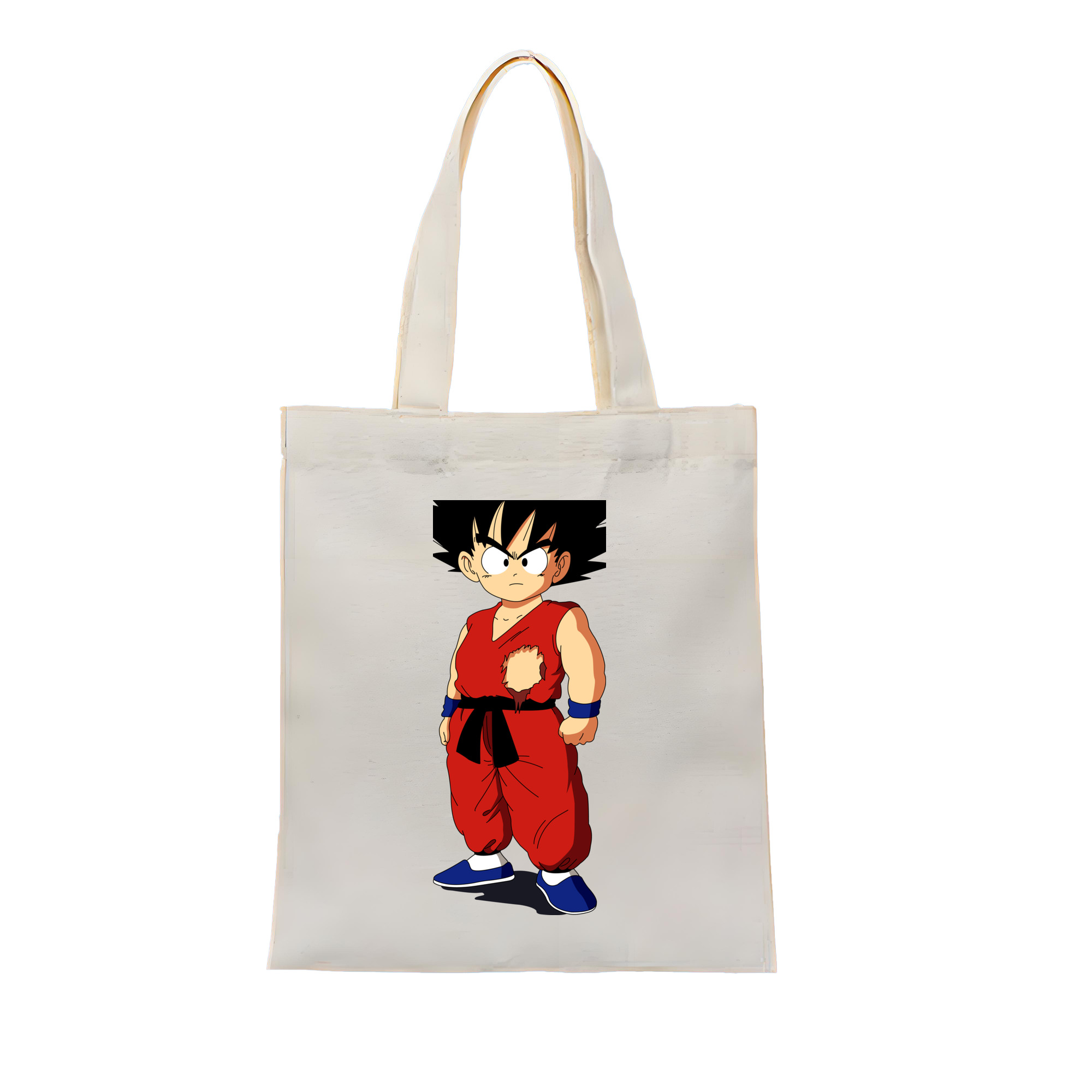（画像用） ドラゴンボール 孫悟空（そん ごくう）Son Goku カカロット DRAGON BALL Kakarotto 縦型キャンバス生地手提げバッグ　トートバッグ