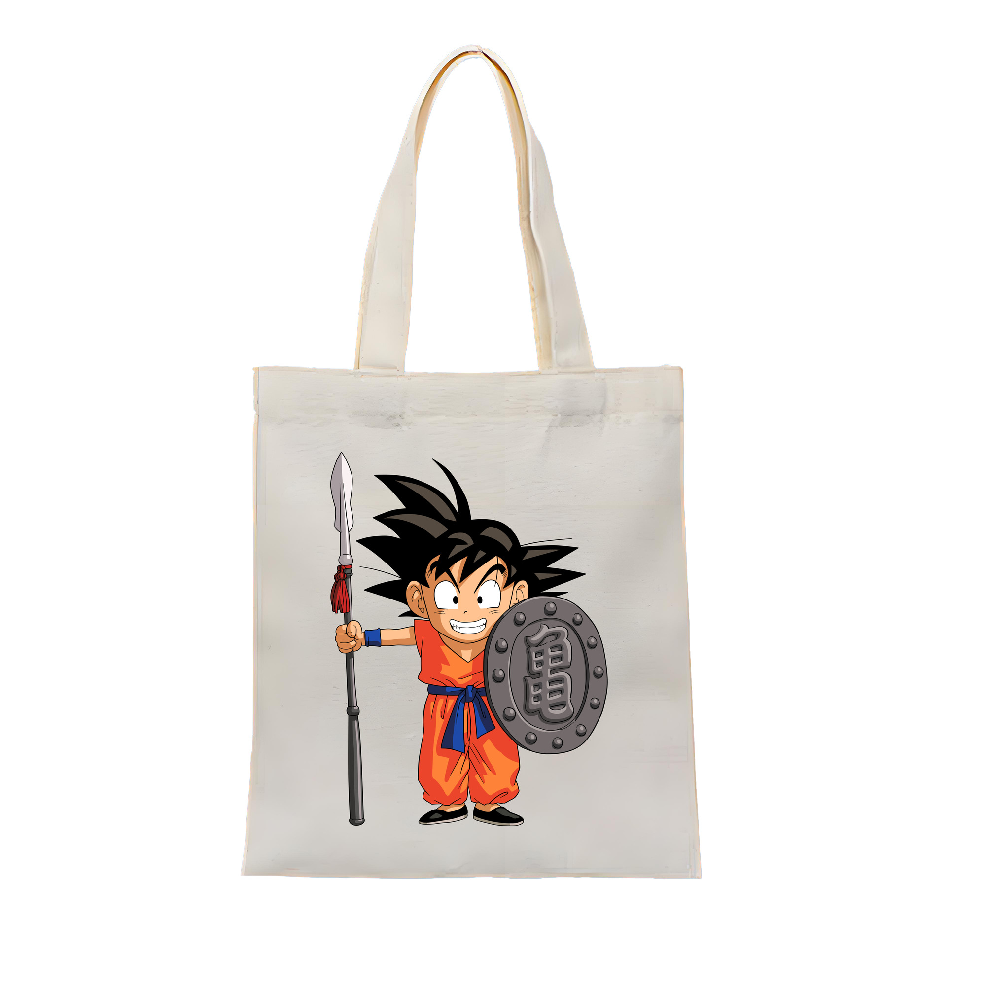 （画像用） ドラゴンボール 孫悟空（そん ごくう）Son Goku カカロット DRAGON BALL Kakarotto 縦型キャンバス生地手提げバッグ　トートバッグ