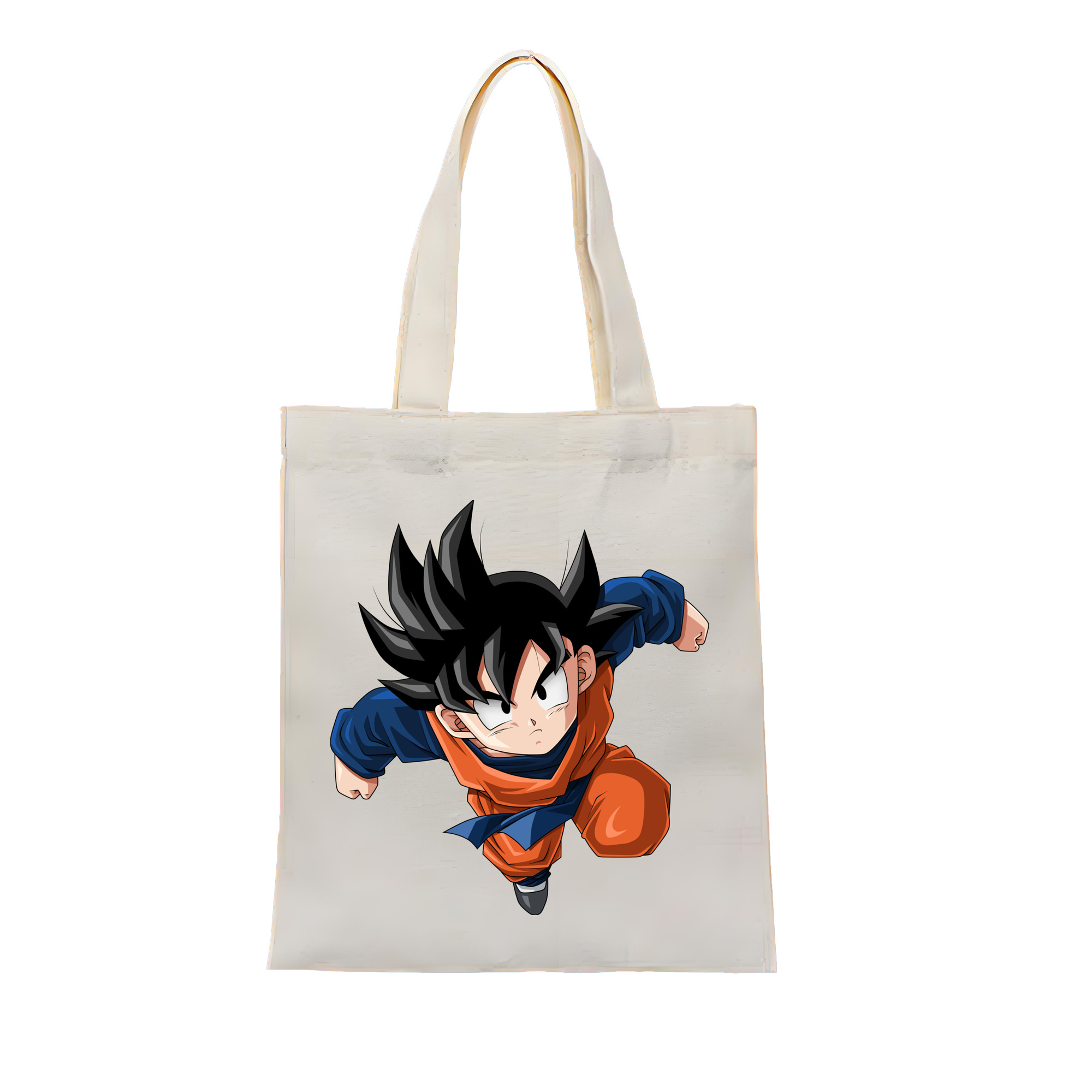 （画像用） ドラゴンボール 孫悟空（そん ごくう）Son Goku カカロット DRAGON BALL Kakarotto 縦型キャンバス生地手提げバッグ　トートバッグ