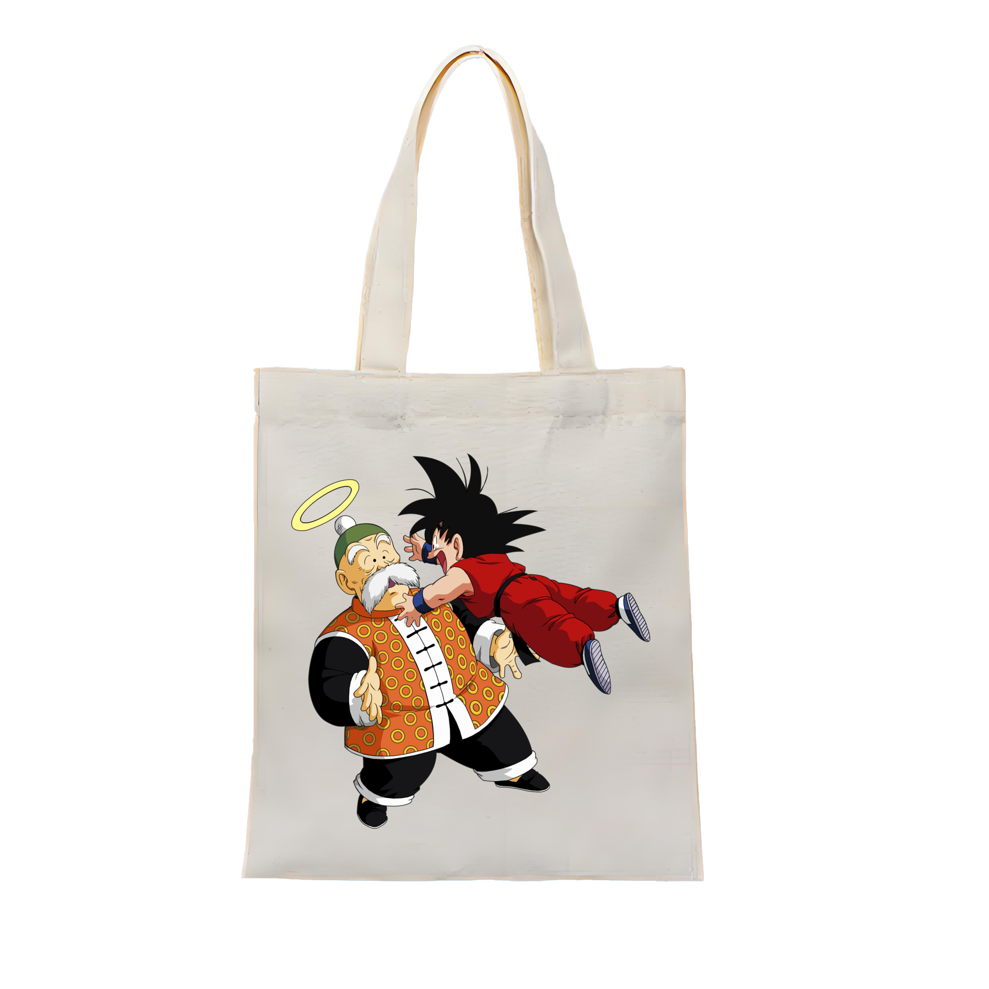 （画像用） ドラゴンボール 孫悟空（そん ごくう）Son Goku カカロット DRAGON BALL Kakarotto 縦型キャンバス生地手提げバッグ　トートバッグ