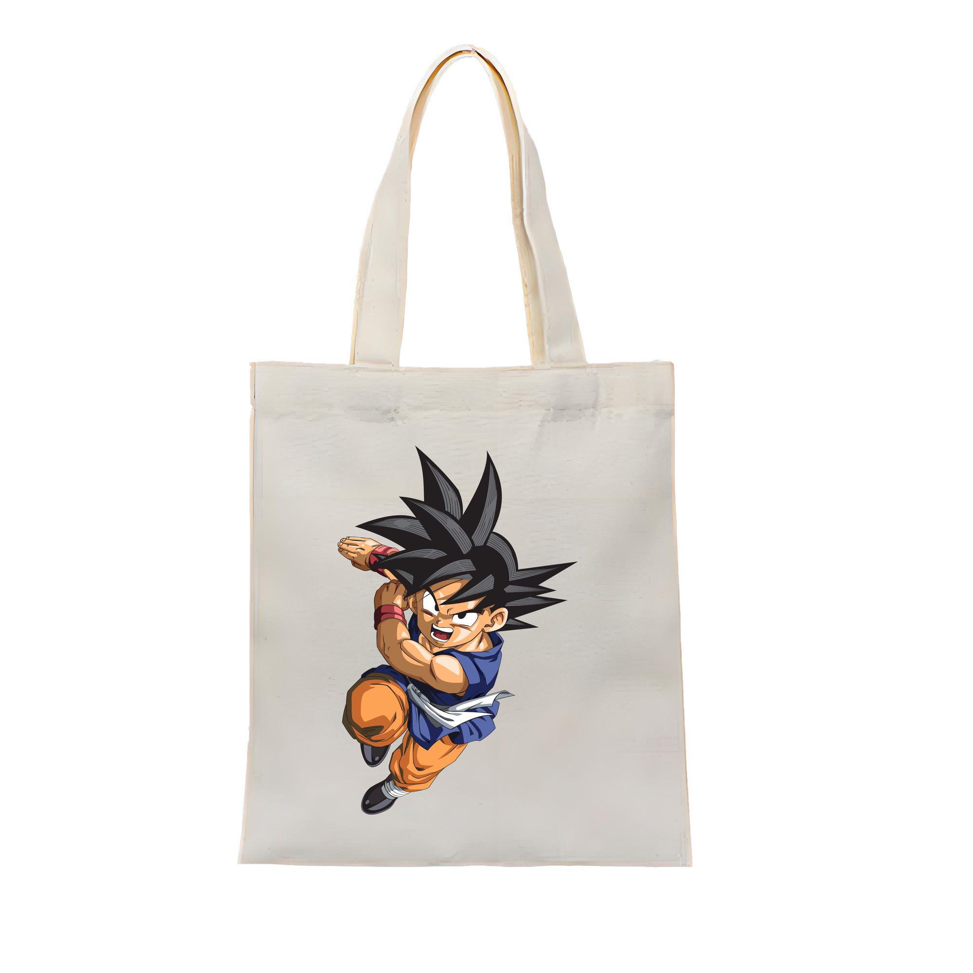 （画像用） ドラゴンボール 孫悟空（そん ごくう）Son Goku カカロット DRAGON BALL Kakarotto 縦型キャンバス生地手提げバッグ　トートバッグ