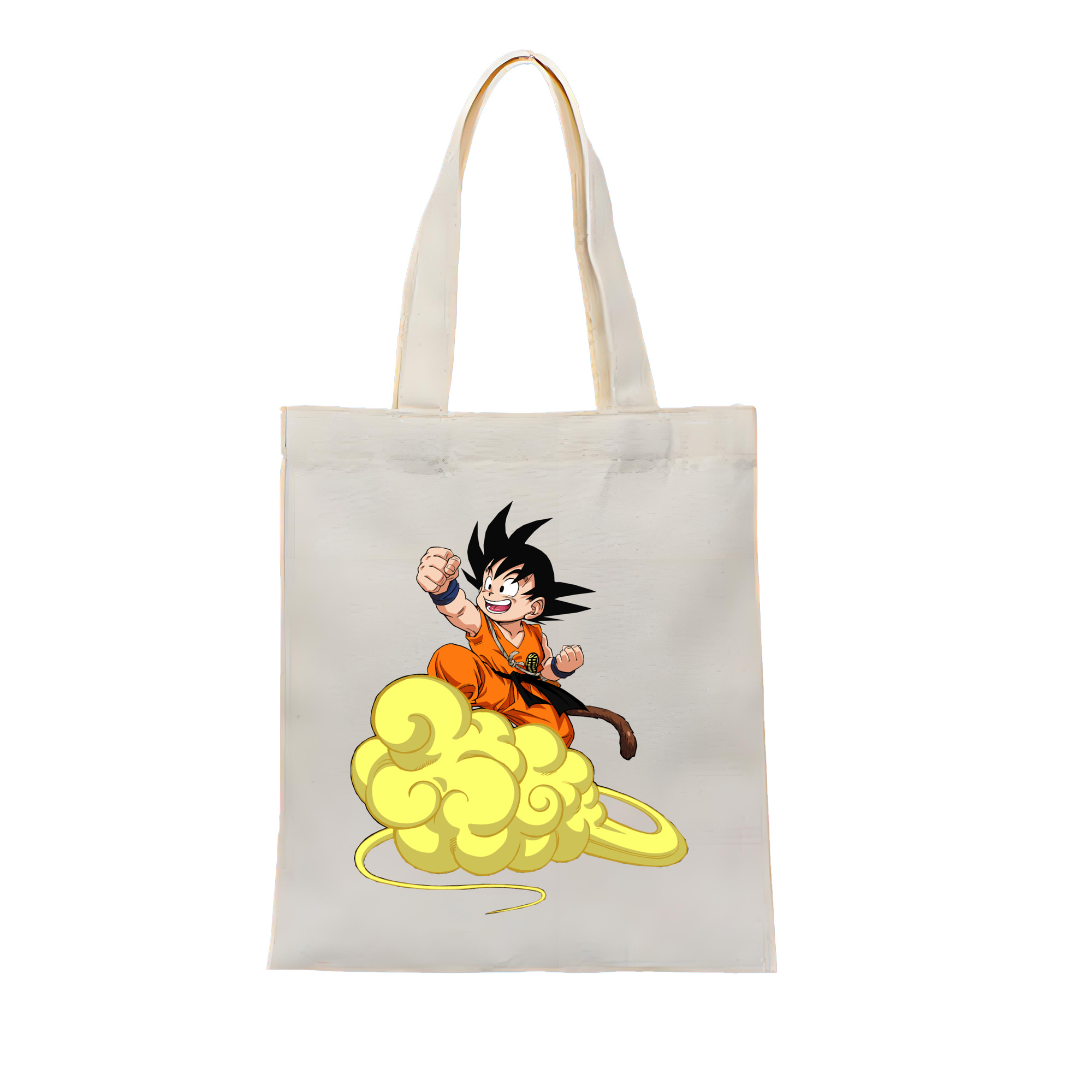 （画像用） ドラゴンボール 孫悟空（そん ごくう）Son Goku カカロット DRAGON BALL Kakarotto 縦型キャンバス生地手提げバッグ　トートバッグ