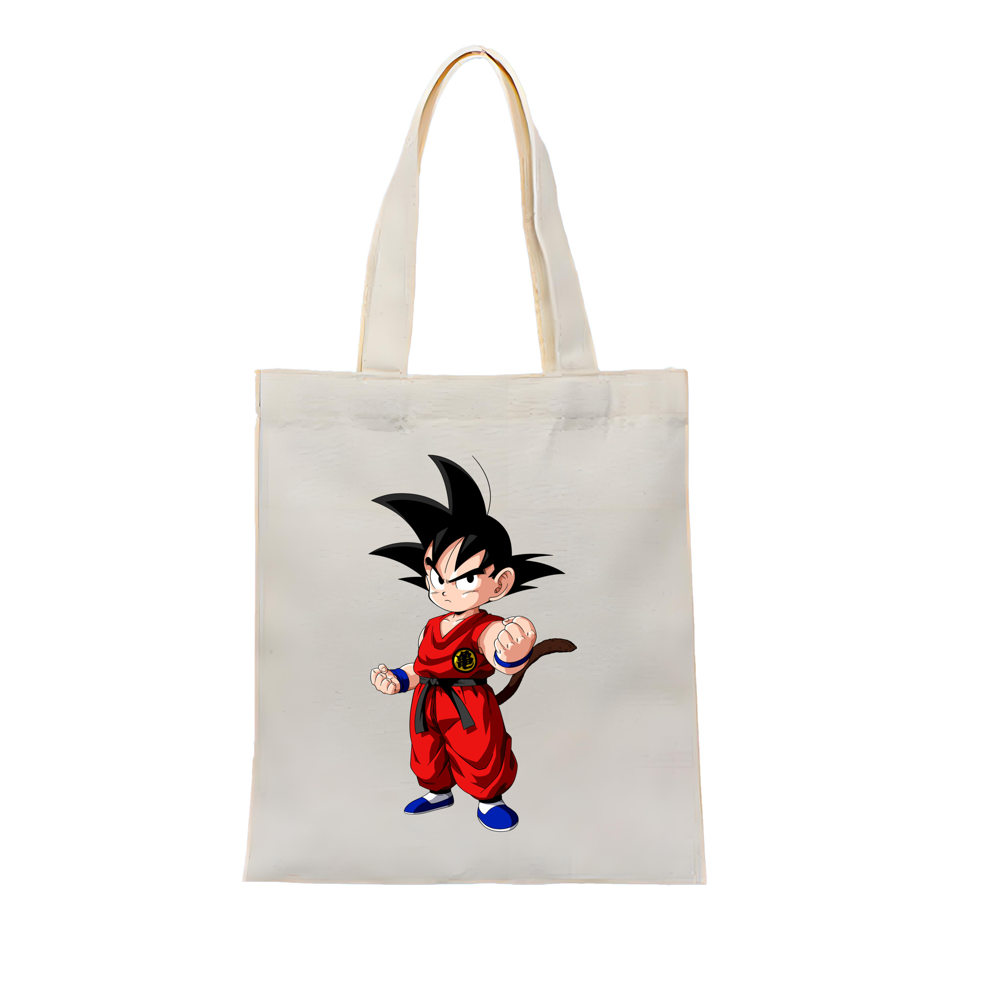 （画像用） ドラゴンボール 孫悟空（そん ごくう）Son Goku カカロット DRAGON BALL Kakarotto 縦型キャンバス生地手提げバッグ　トートバッグ