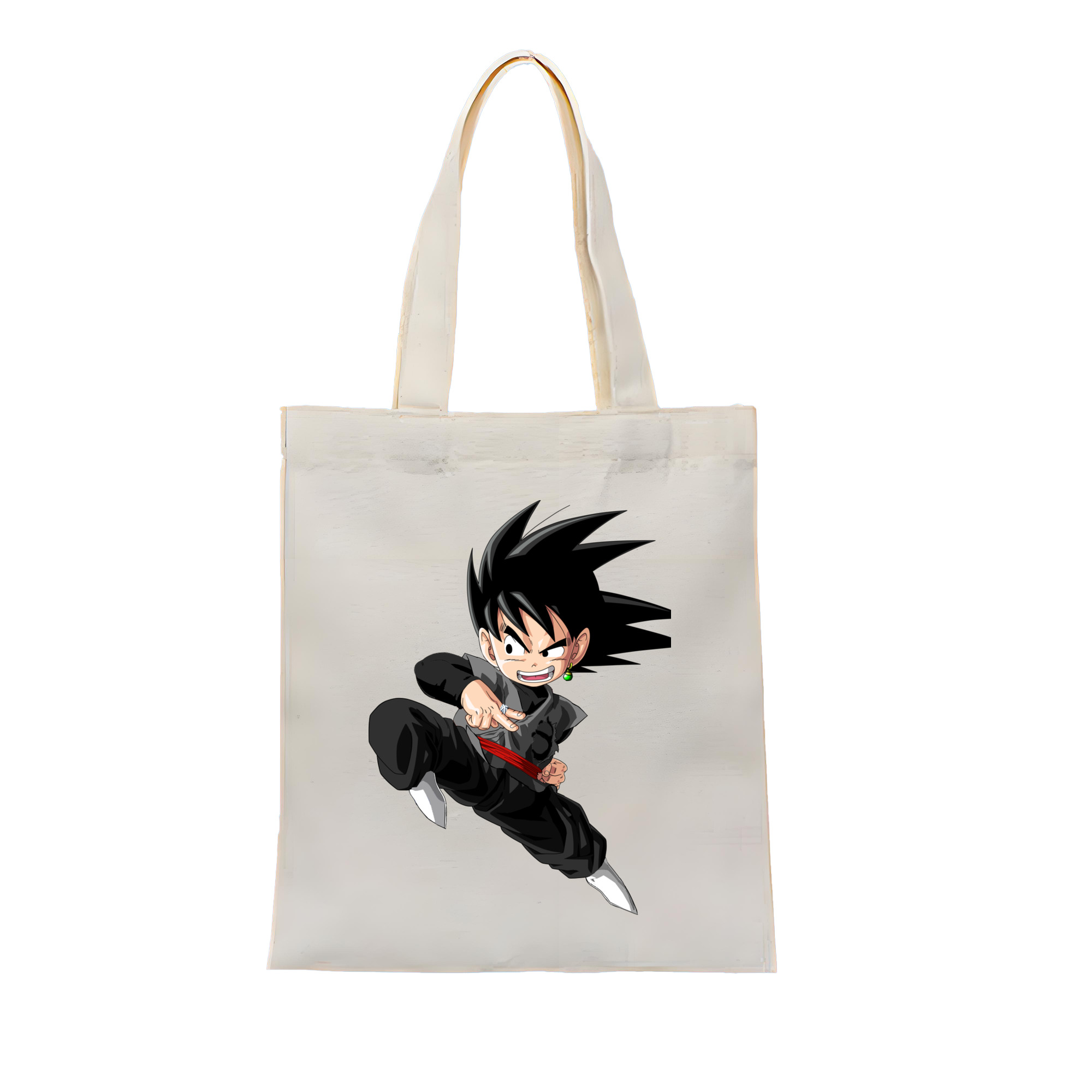 （画像用） ドラゴンボール 孫悟空（そん ごくう）Son Goku カカロット DRAGON BALL Kakarotto 縦型キャンバス生地手提げバッグ　トートバッグ