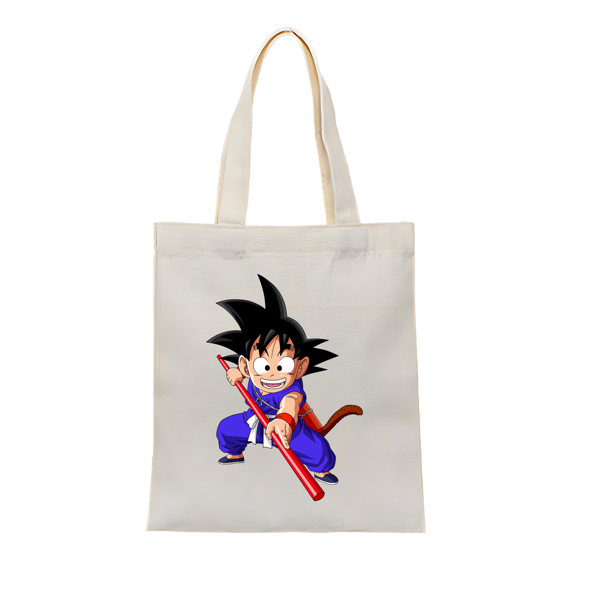 （画像用） ドラゴンボール 孫悟空（そん ごくう）Son Goku カカロット DRAGON BALL Kakarotto 縦型キャンバス生地手提げバッグ　トートバッグ