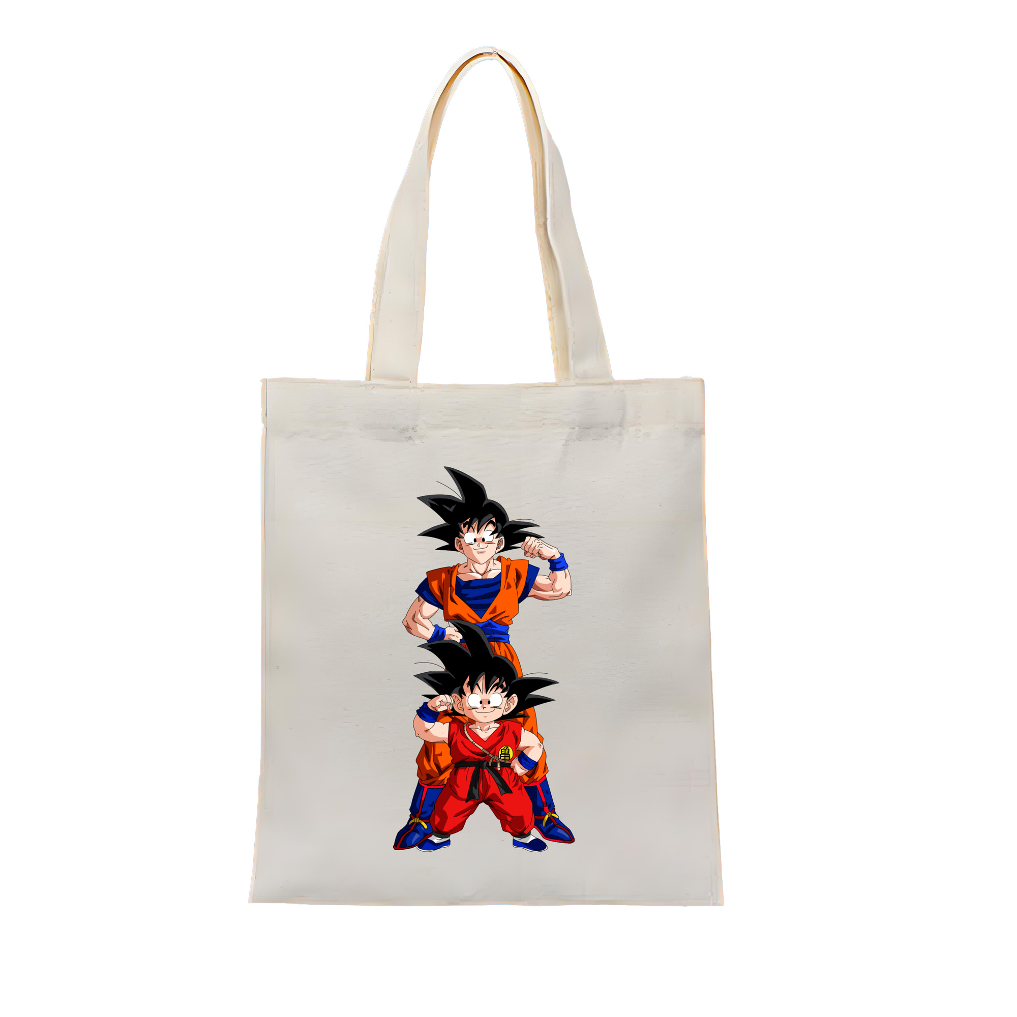 （画像用） ドラゴンボール 孫悟空（そん ごくう）Son Goku カカロット DRAGON BALL Kakarotto 縦型キャンバス生地手提げバッグ　トートバッグ