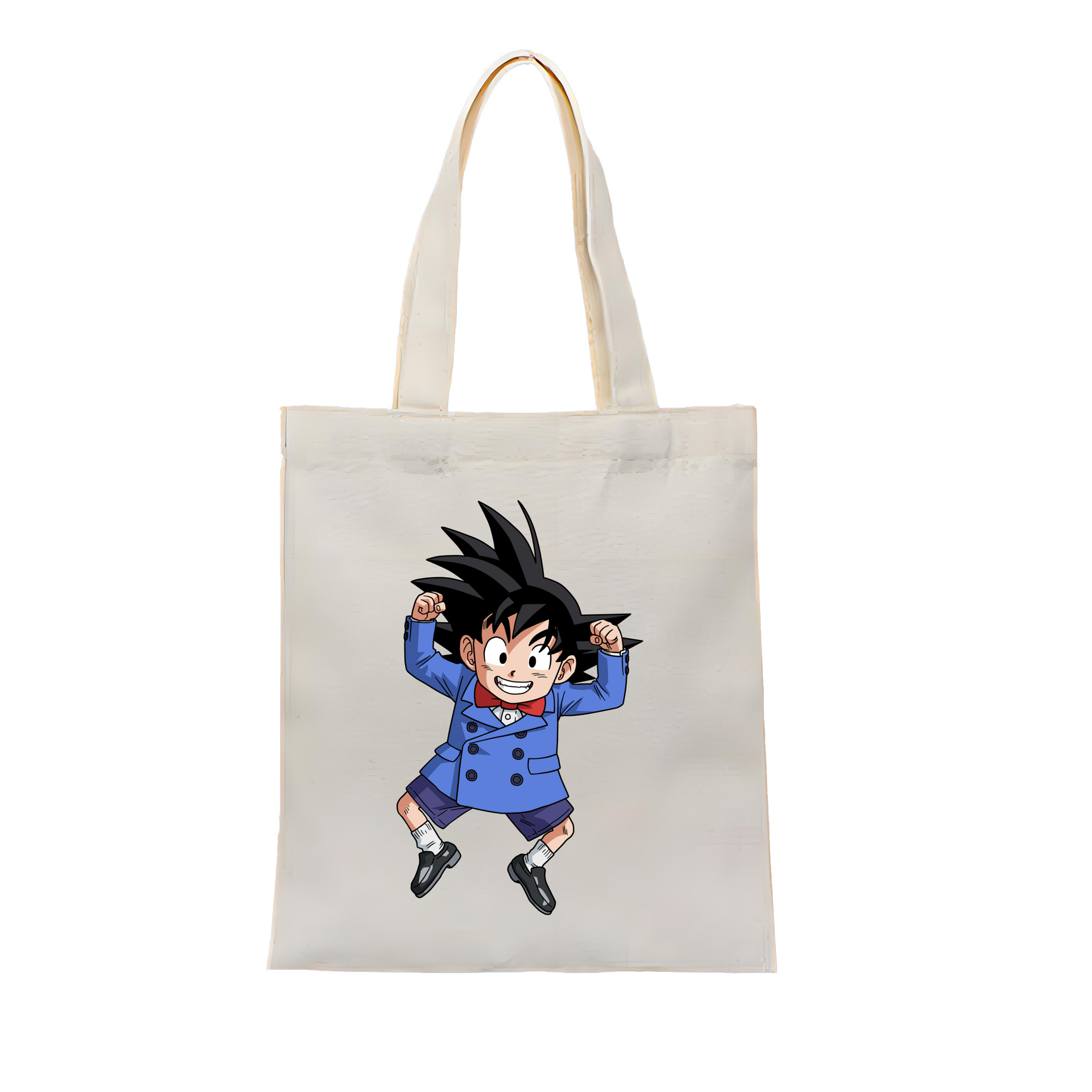 （画像用） ドラゴンボール 孫悟空（そん ごくう）Son Goku カカロット DRAGON BALL Kakarotto 縦型キャンバス生地手提げバッグ　トートバッグ