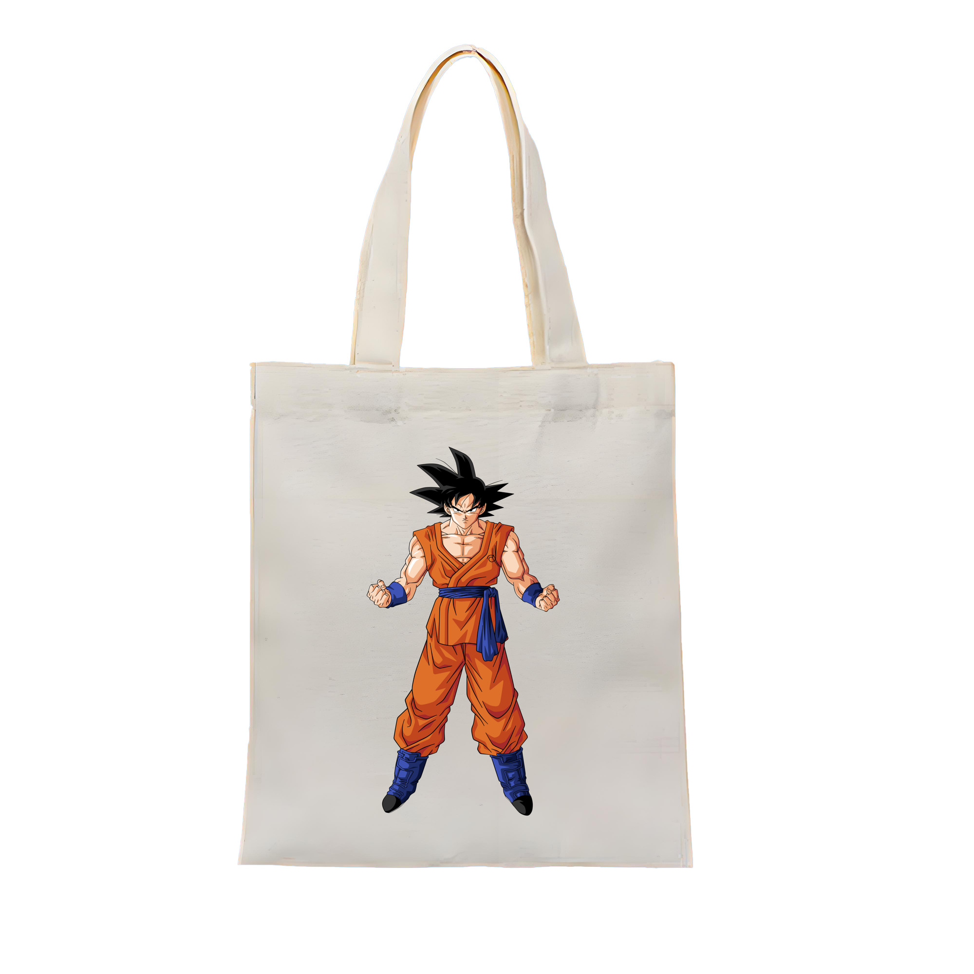 （画像用） ドラゴンボール 孫悟空（そん ごくう）Son Goku カカロット DRAGON BALL Kakarotto 縦型キャンバス生地手提げバッグ　トートバッグ