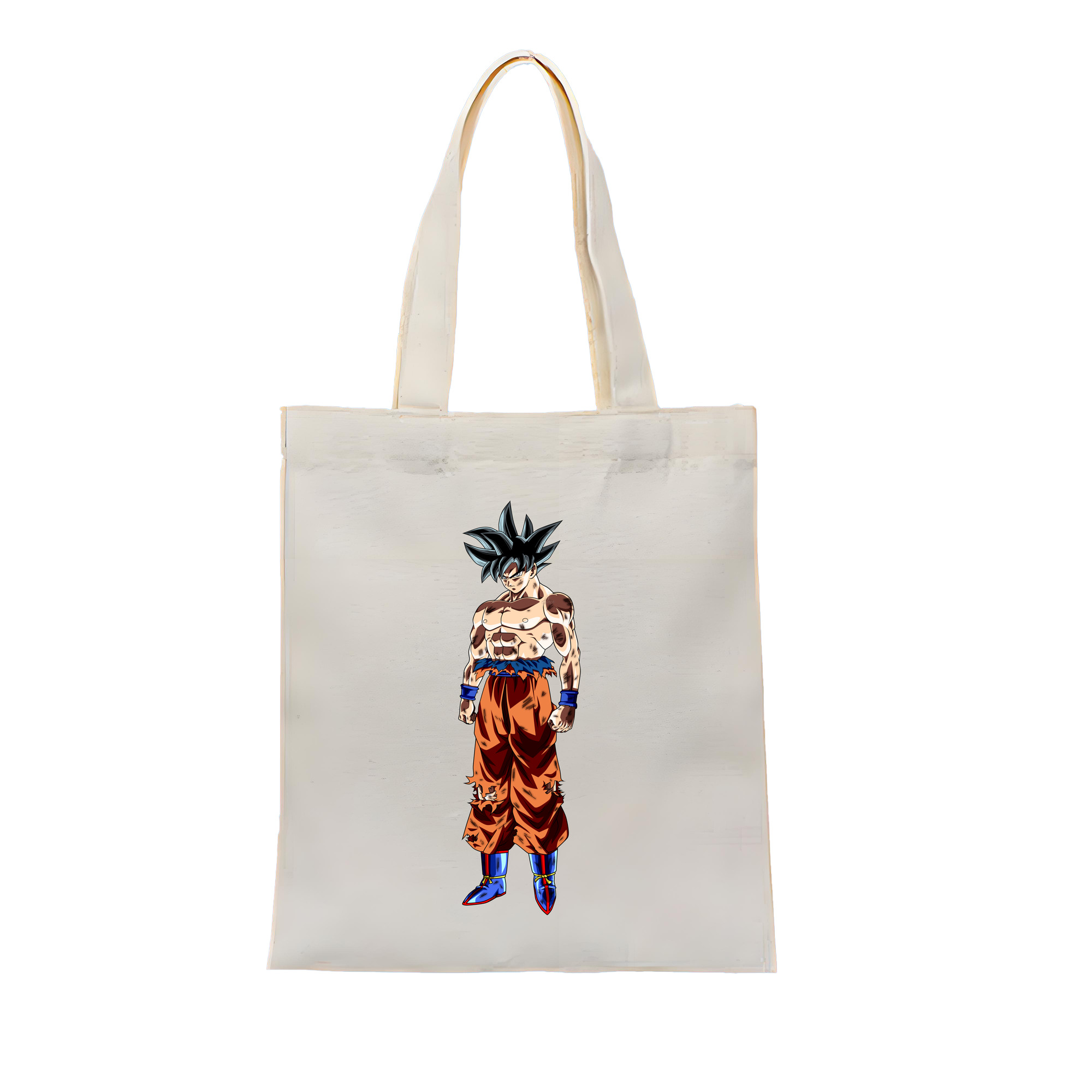 （画像用） ドラゴンボール 孫悟空（そん ごくう）Son Goku カカロット DRAGON BALL Kakarotto 縦型キャンバス生地手提げバッグ　トートバッグ