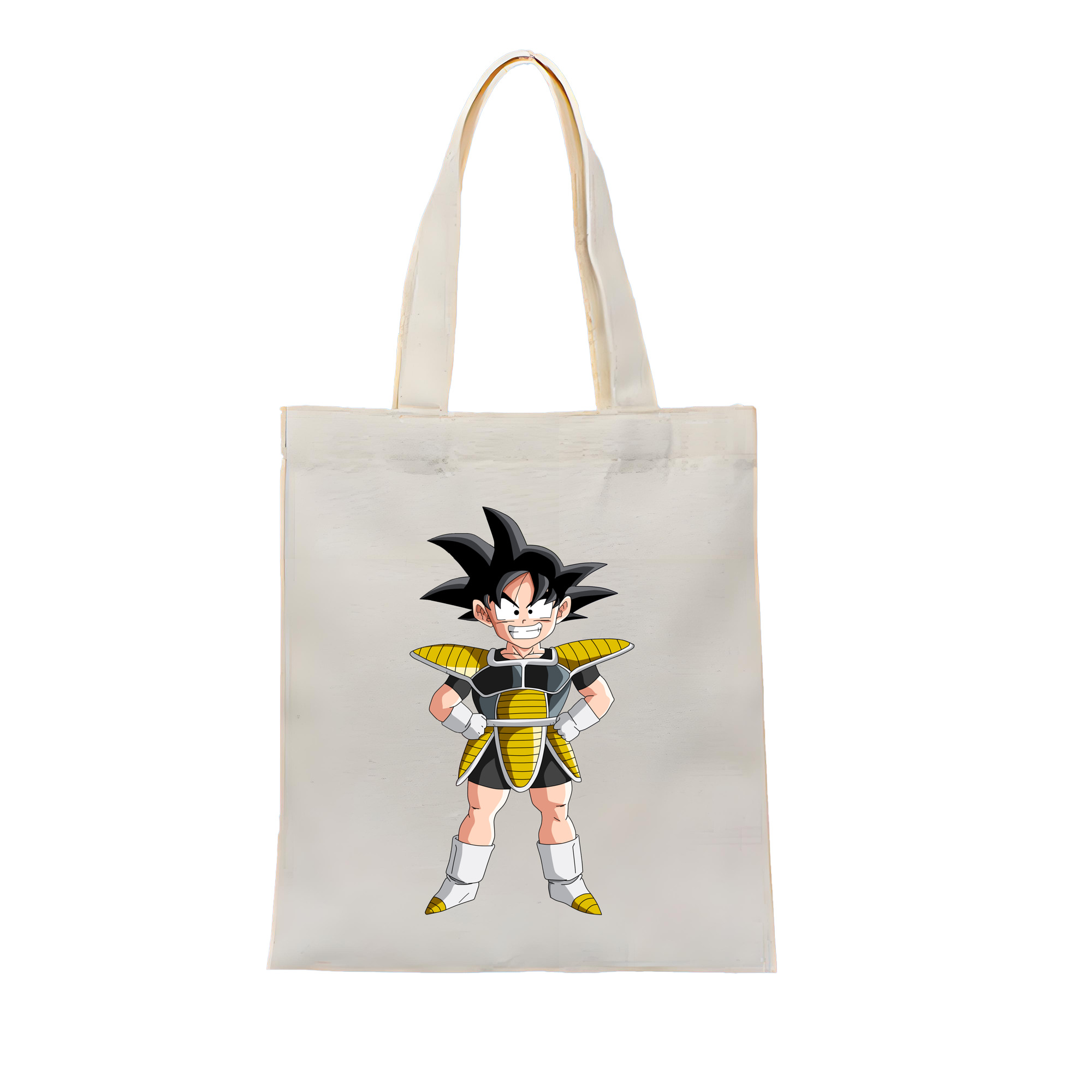 （画像用） ドラゴンボール 孫悟空（そん ごくう）Son Goku カカロット DRAGON BALL Kakarotto 縦型キャンバス生地手提げバッグ　トートバッグ