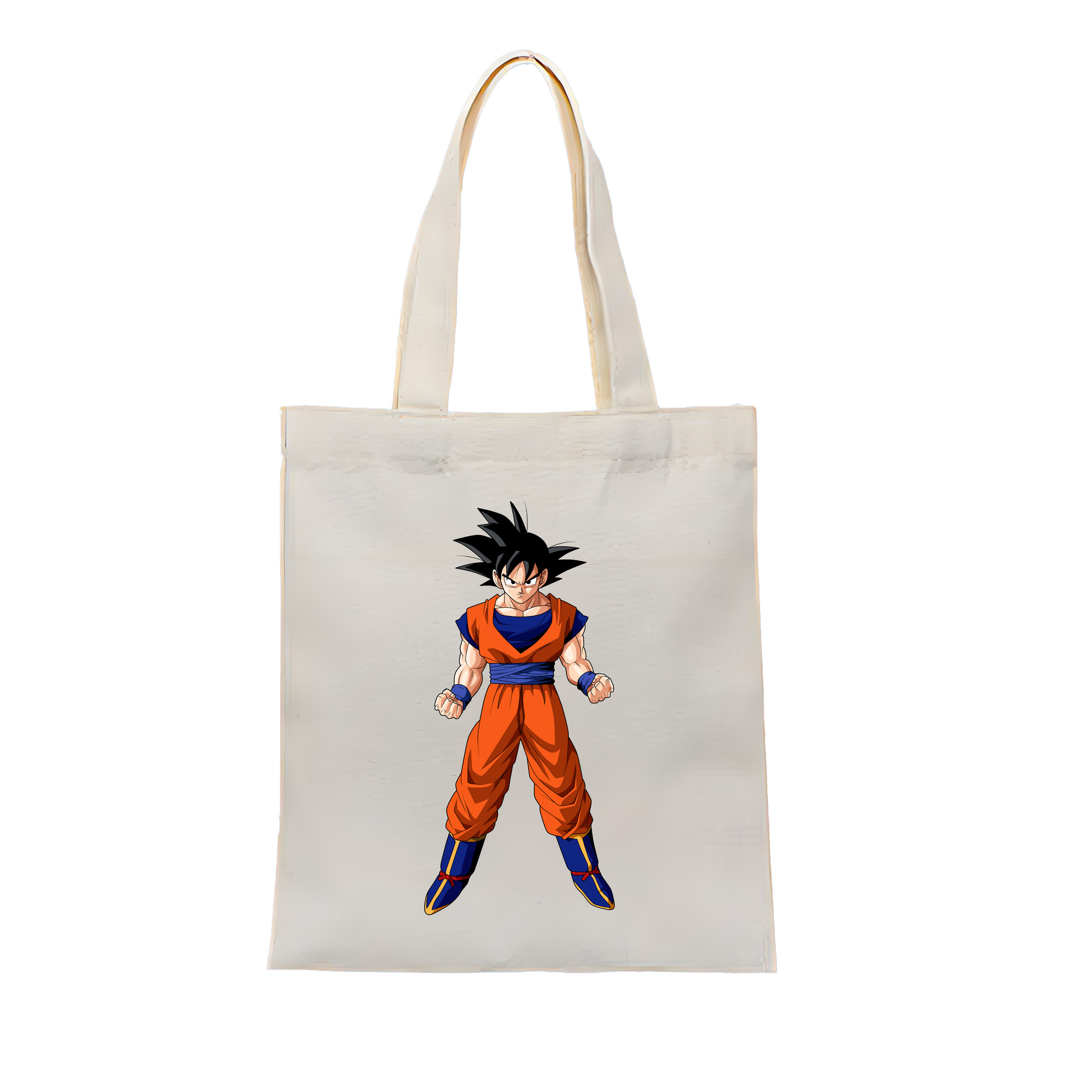 （画像用） ドラゴンボール 孫悟空（そん ごくう）Son Goku カカロット DRAGON BALL Kakarotto 縦型キャンバス生地手提げバッグ　トートバッグ