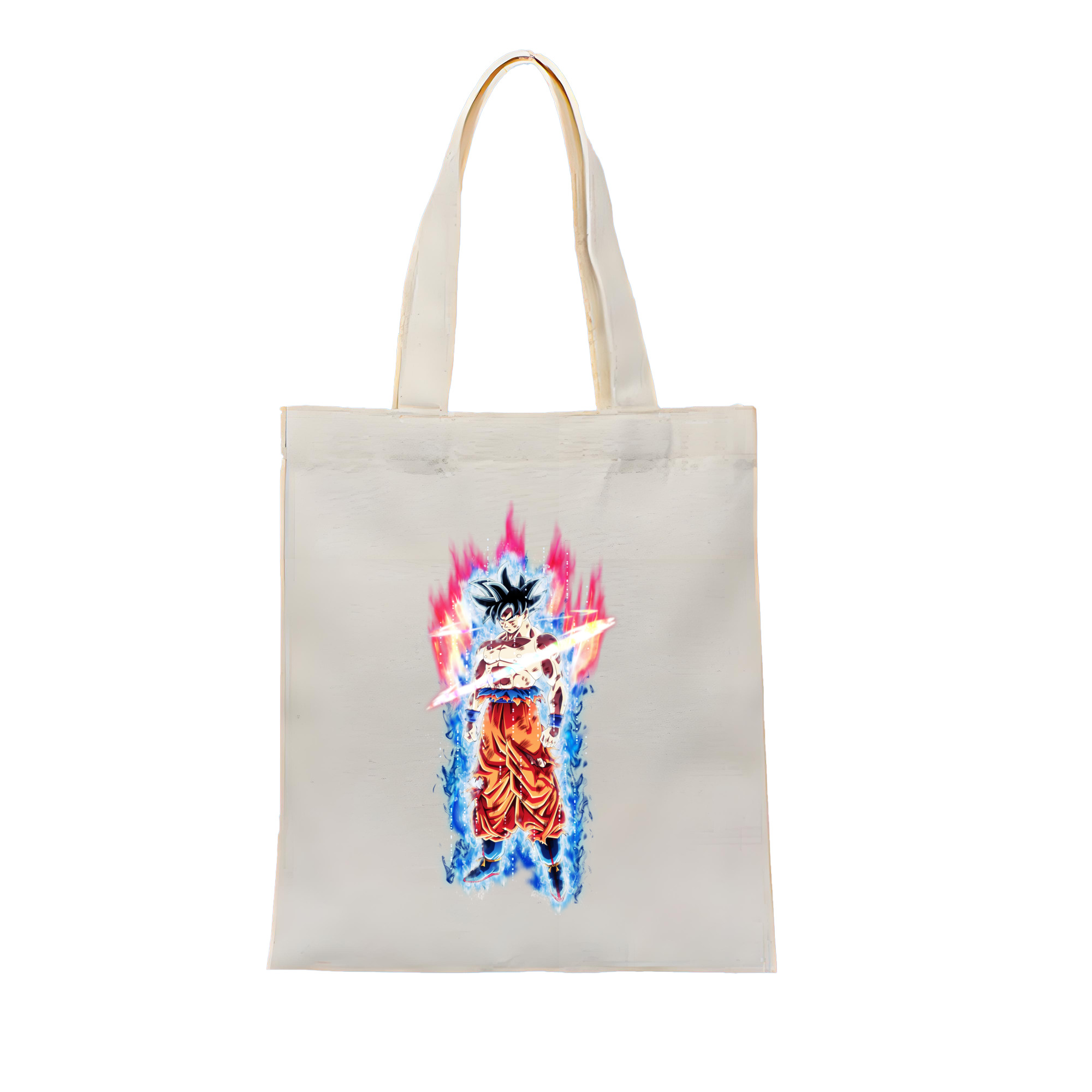 （画像用） ドラゴンボール 孫悟空（そん ごくう）Son Goku カカロット DRAGON BALL Kakarotto 縦型キャンバス生地手提げバッグ　トートバッグ