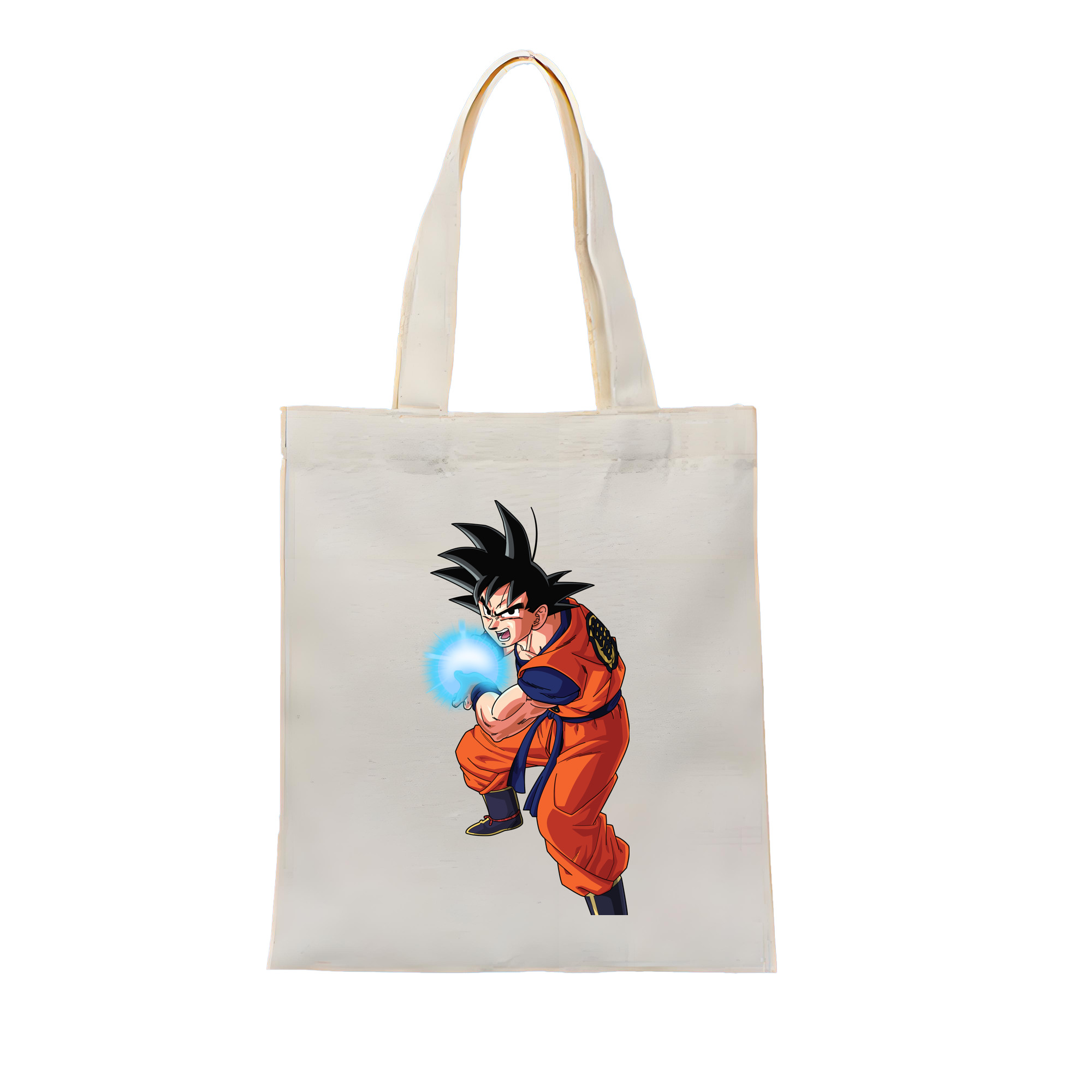 （画像用） ドラゴンボール 孫悟空（そん ごくう）Son Goku カカロット DRAGON BALL Kakarotto 縦型キャンバス生地手提げバッグ　トートバッグ