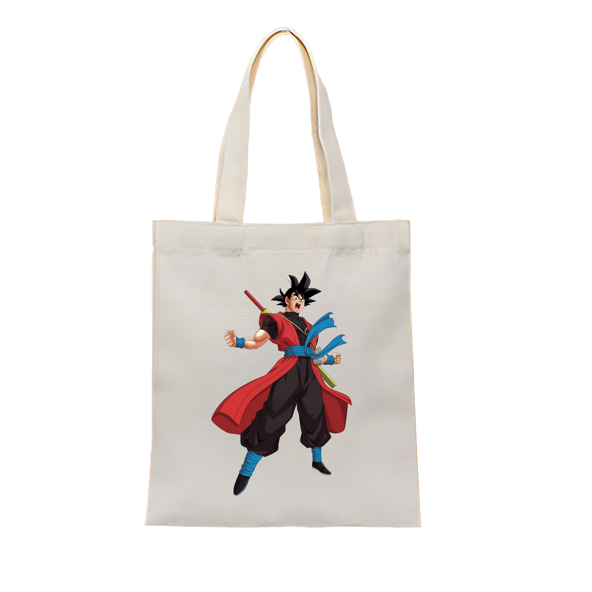 （画像用） ドラゴンボール 孫悟空（そん ごくう）Son Goku カカロット DRAGON BALL Kakarotto 縦型キャンバス生地手提げバッグ　トートバッグ