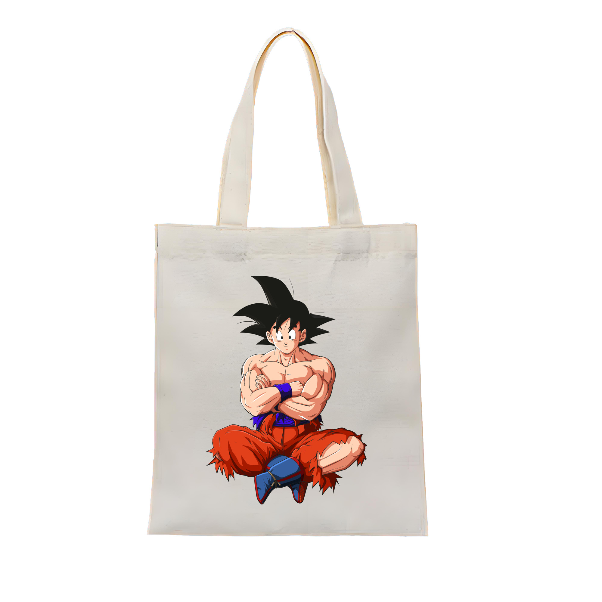 （画像用） ドラゴンボール 孫悟空（そん ごくう）Son Goku カカロット DRAGON BALL Kakarotto 縦型キャンバス生地手提げバッグ　トートバッグ