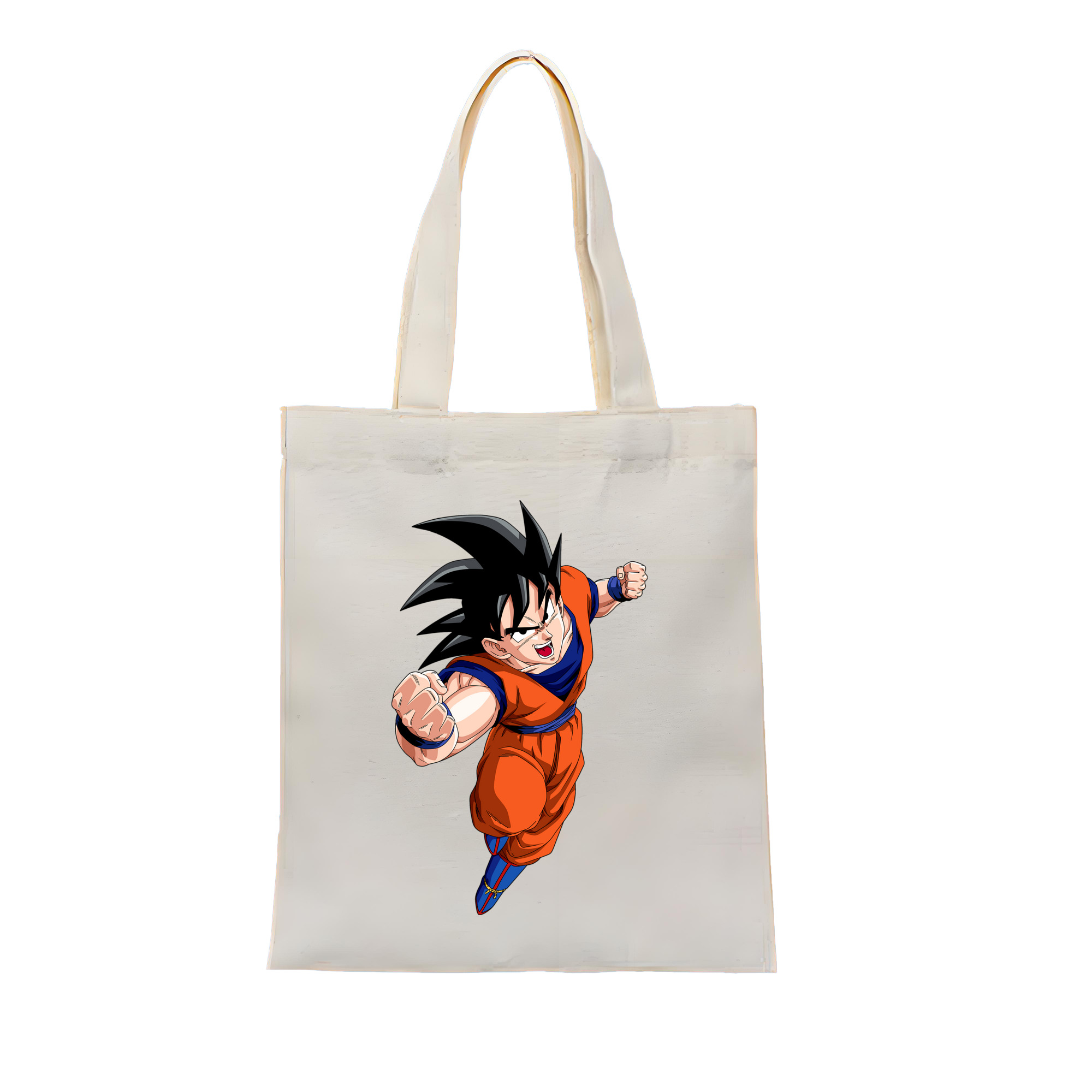 （画像用） ドラゴンボール 孫悟空（そん ごくう）Son Goku カカロット DRAGON BALL Kakarotto 縦型キャンバス生地手提げバッグ　トートバッグ