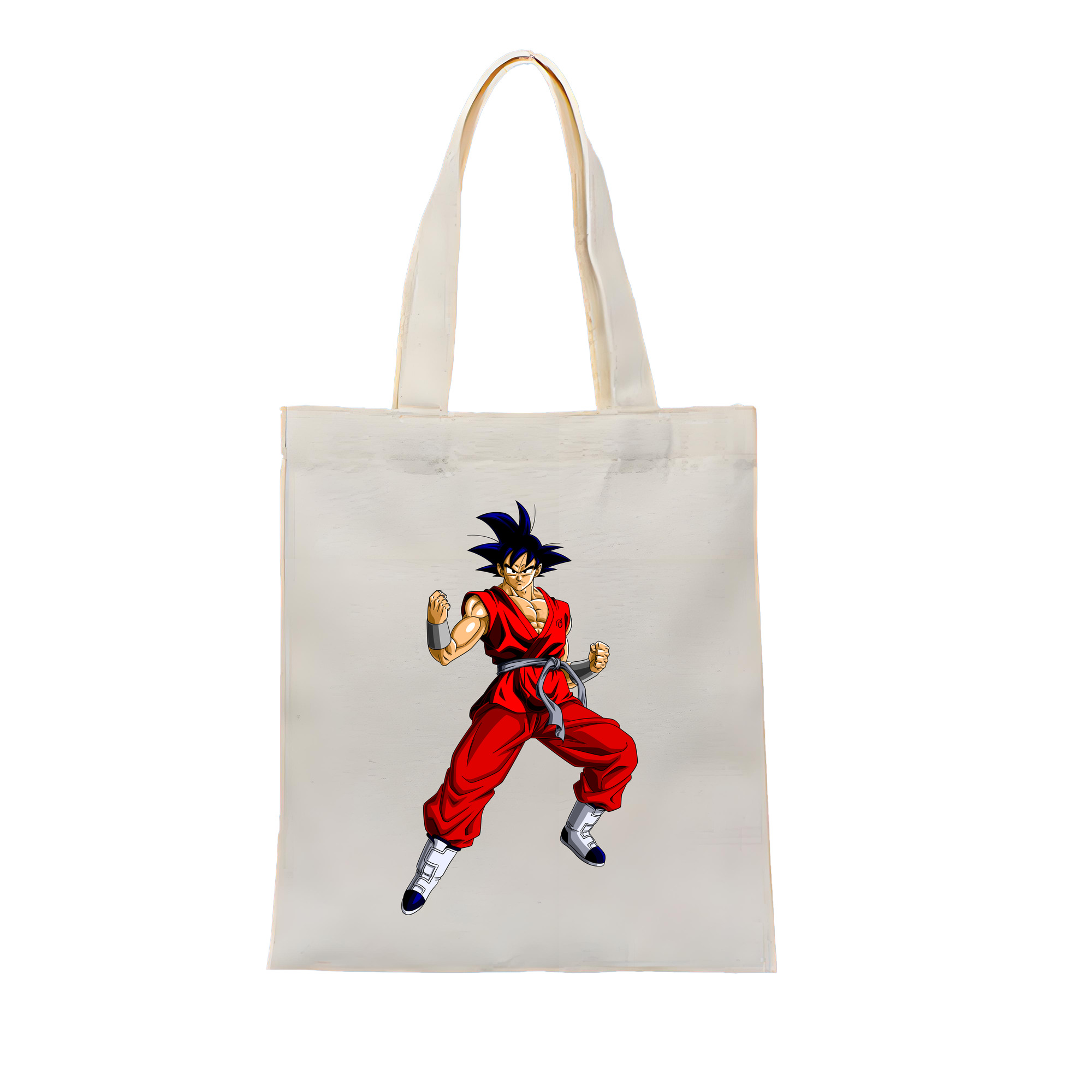 （画像用） ドラゴンボール 孫悟空（そん ごくう）Son Goku カカロット DRAGON BALL Kakarotto 縦型キャンバス生地手提げバッグ　トートバッグ