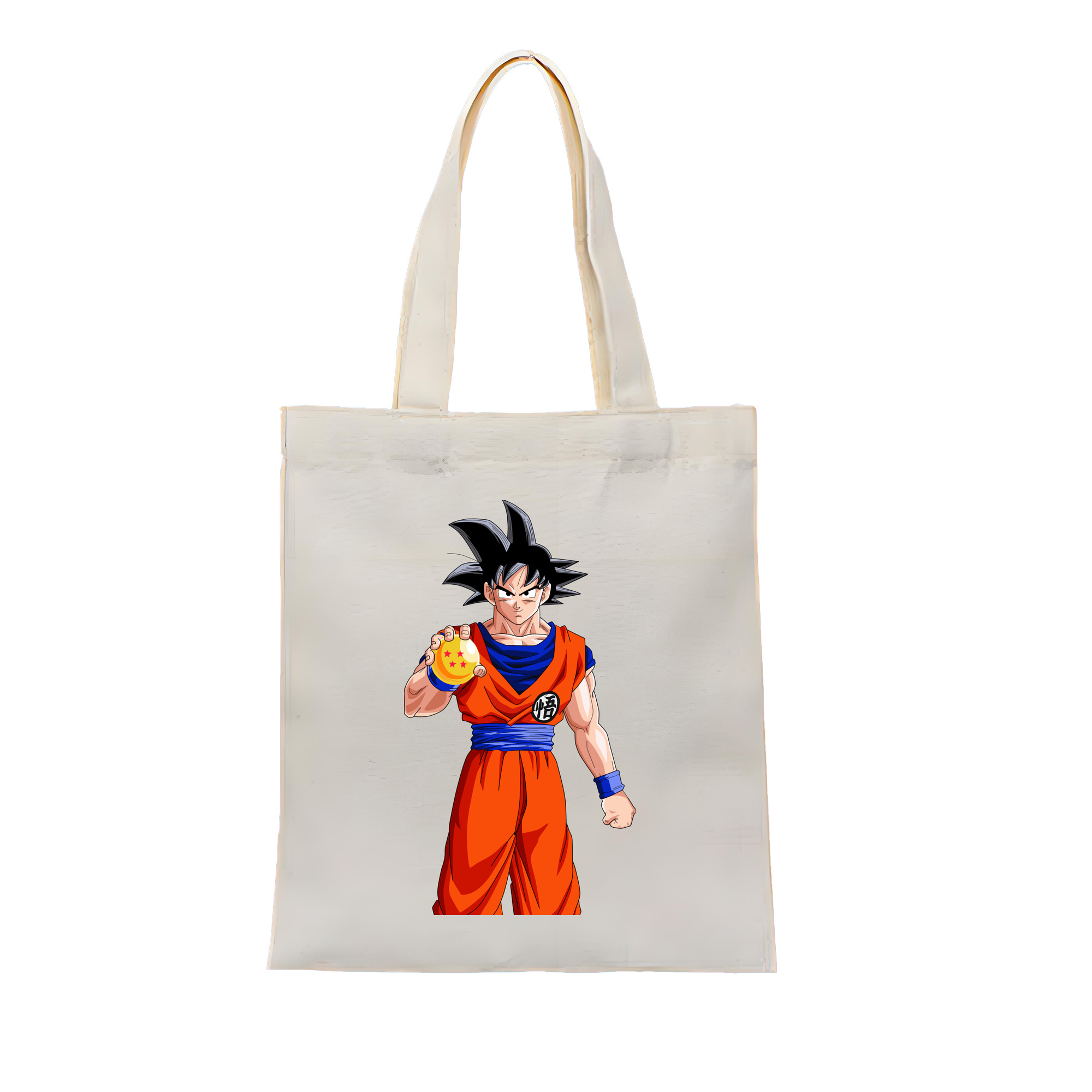 （画像用） ドラゴンボール 孫悟空（そん ごくう）Son Goku カカロット DRAGON BALL Kakarotto 縦型キャンバス生地手提げバッグ　トートバッグ