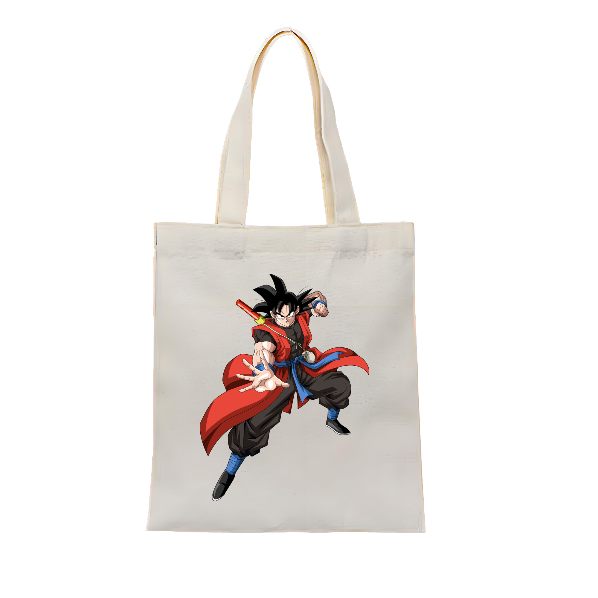 （画像用） ドラゴンボール 孫悟空（そん ごくう）Son Goku カカロット DRAGON BALL Kakarotto 縦型キャンバス生地手提げバッグ　トートバッグ