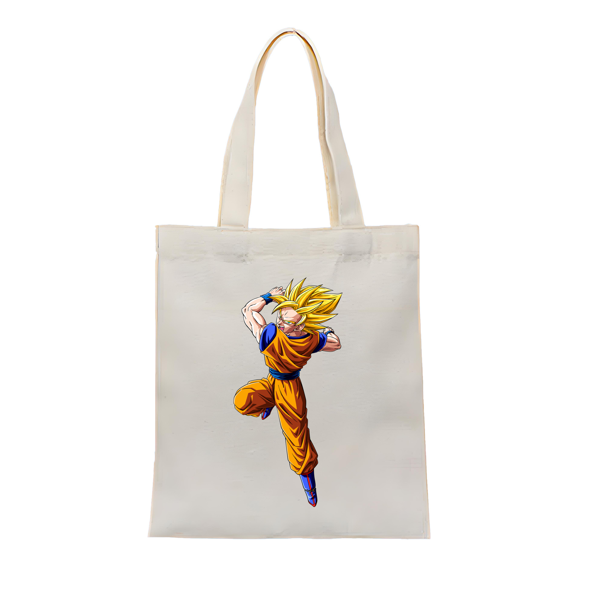 （画像用） ドラゴンボール 孫悟空（そん ごくう）Son Goku カカロット DRAGON BALL Kakarotto 縦型キャンバス生地手提げバッグ　トートバッグ