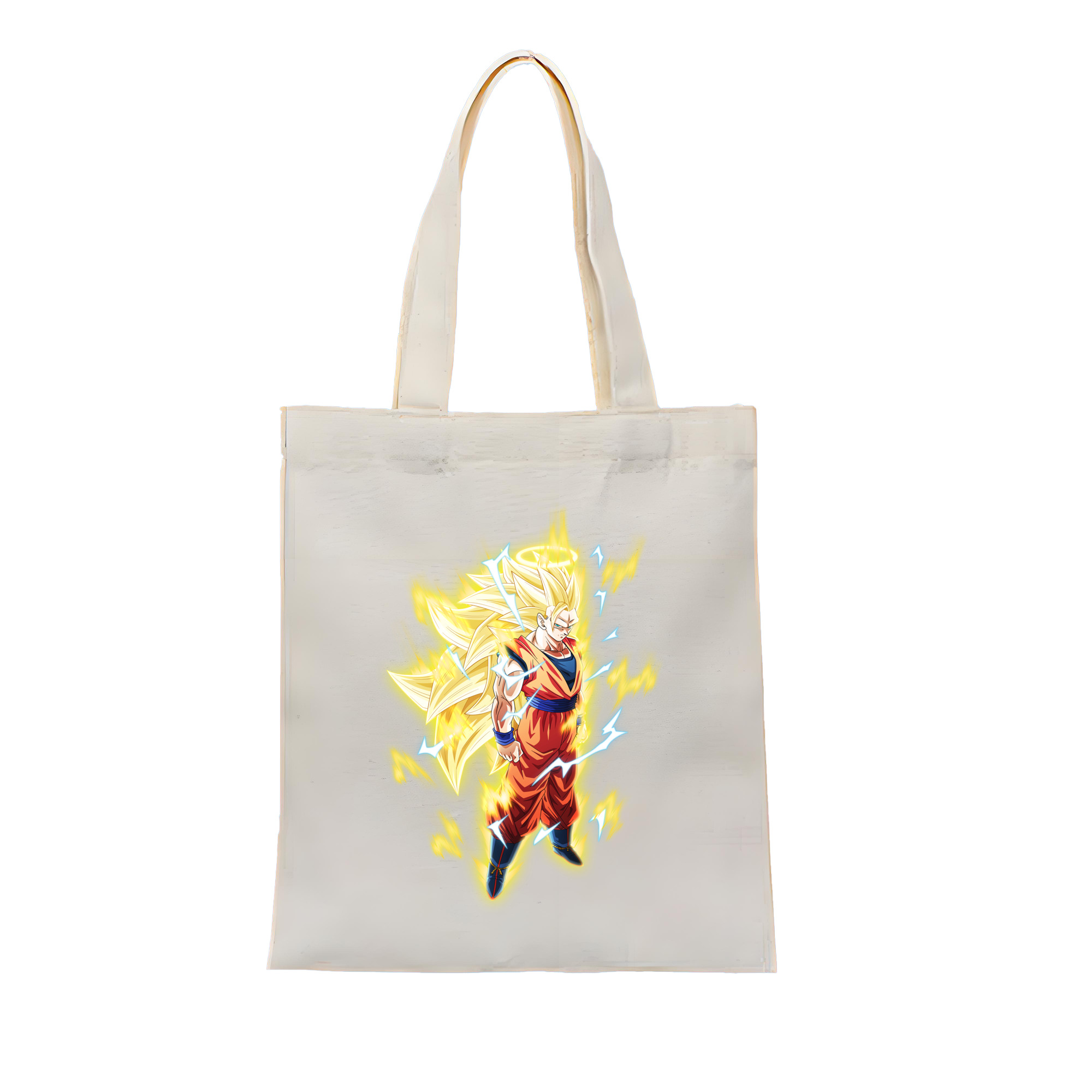 （画像用） ドラゴンボール 孫悟空（そん ごくう）Son Goku カカロット DRAGON BALL Kakarotto 縦型キャンバス生地手提げバッグ　トートバッグ