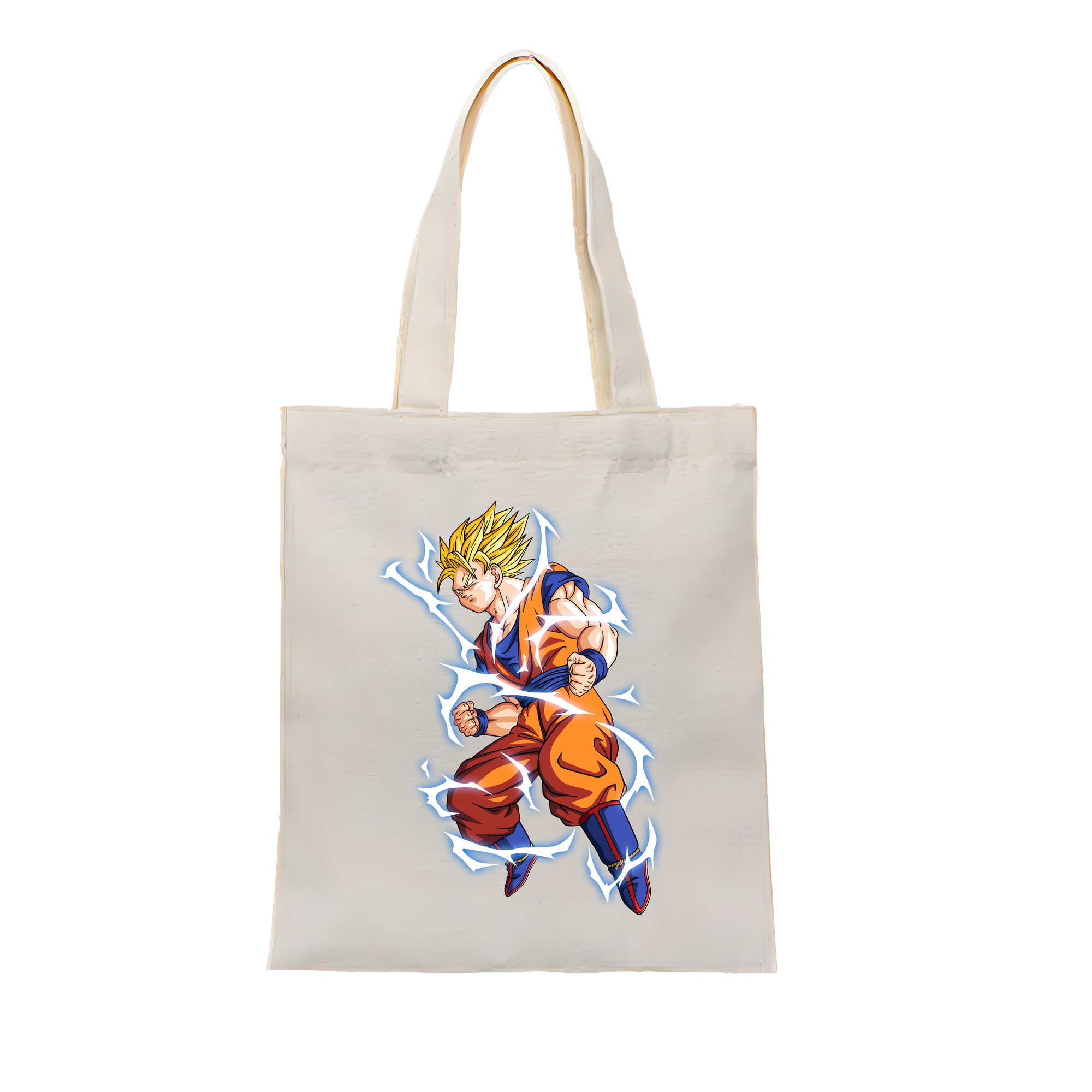 （画像用） ドラゴンボール 孫悟空（そん ごくう）Son Goku カカロット DRAGON BALL Kakarotto 縦型キャンバス生地手提げバッグ　トートバッグ