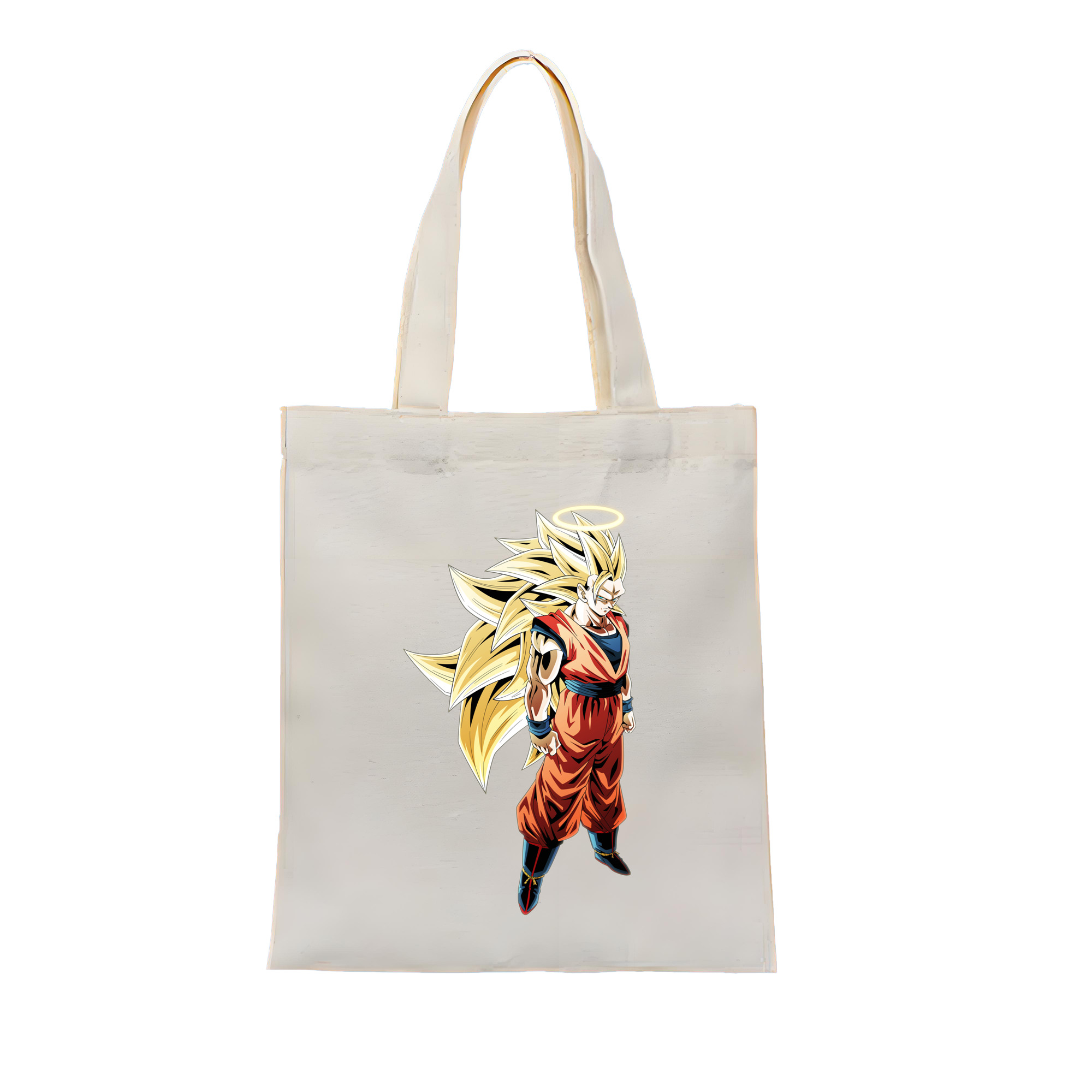 （画像用） ドラゴンボール 孫悟空（そん ごくう）Son Goku カカロット DRAGON BALL Kakarotto 縦型キャンバス生地手提げバッグ　トートバッグ