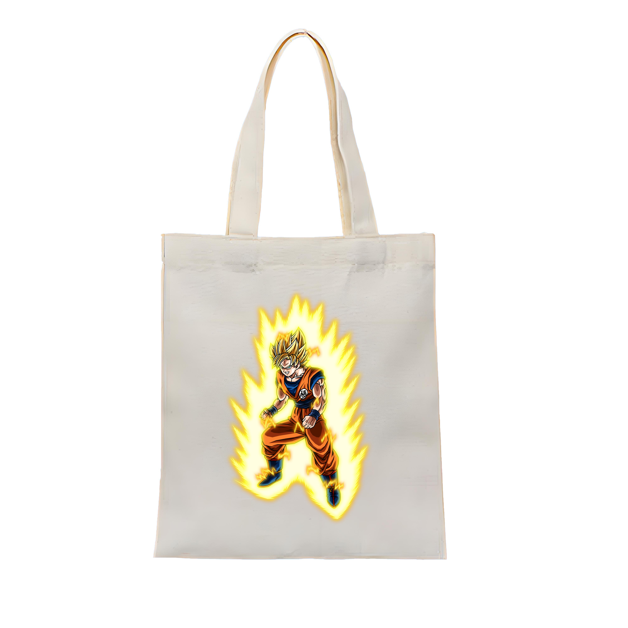 （画像用） ドラゴンボール 孫悟空（そん ごくう）Son Goku カカロット DRAGON BALL Kakarotto 縦型キャンバス生地手提げバッグ　トートバッグ
