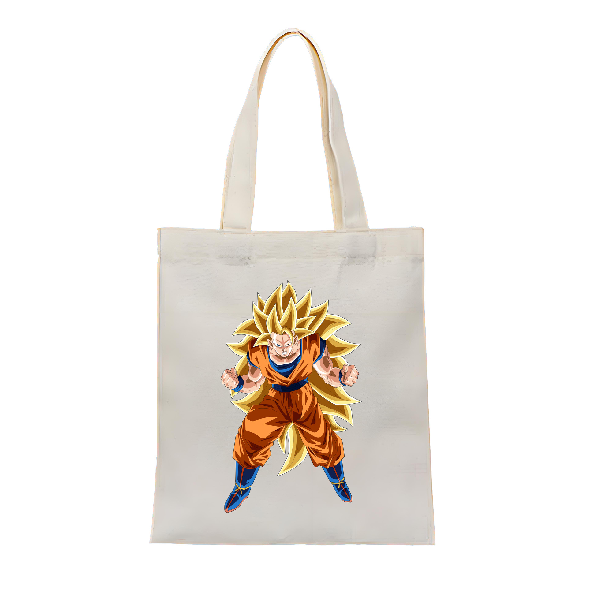 （画像用） ドラゴンボール 孫悟空（そん ごくう）Son Goku カカロット DRAGON BALL Kakarotto 縦型キャンバス生地手提げバッグ　トートバッグ
