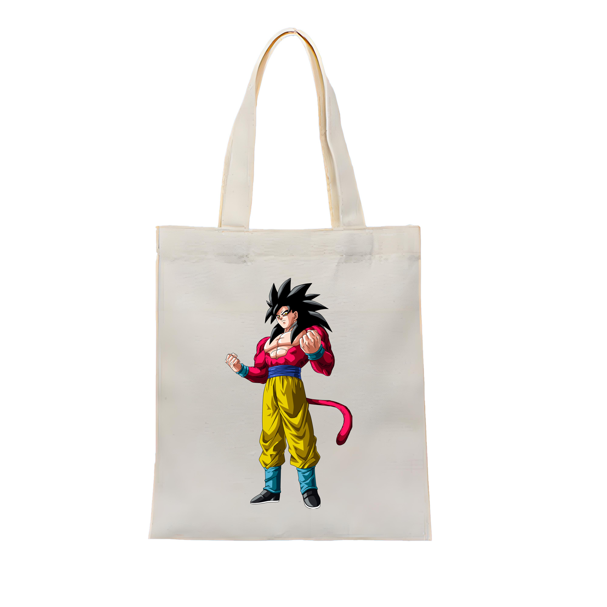 （画像用） ドラゴンボール 孫悟空（そん ごくう）Son Goku カカロット DRAGON BALL Kakarotto 縦型キャンバス生地手提げバッグ　トートバッグ