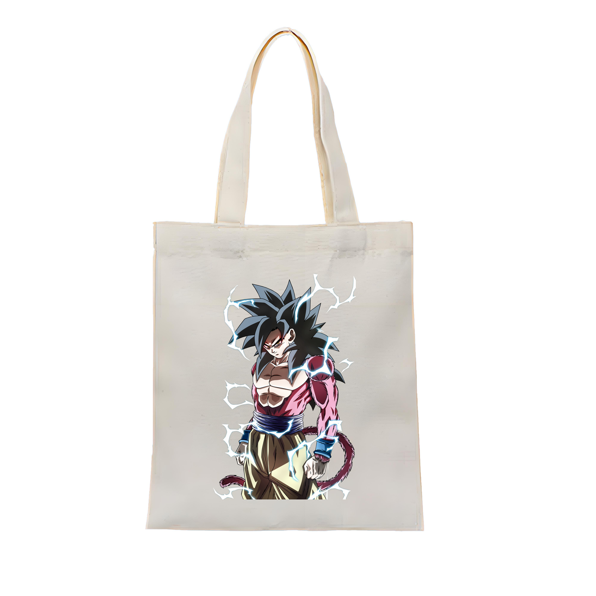 （画像用） ドラゴンボール 孫悟空（そん ごくう）Son Goku カカロット DRAGON BALL Kakarotto 縦型キャンバス生地手提げバッグ　トートバッグ
