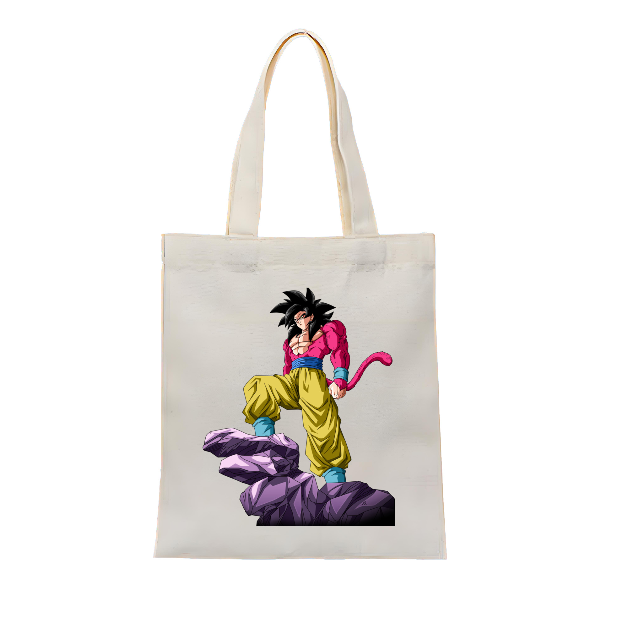 （画像用） ドラゴンボール 孫悟空（そん ごくう）Son Goku カカロット DRAGON BALL Kakarotto 縦型キャンバス生地手提げバッグ　トートバッグ