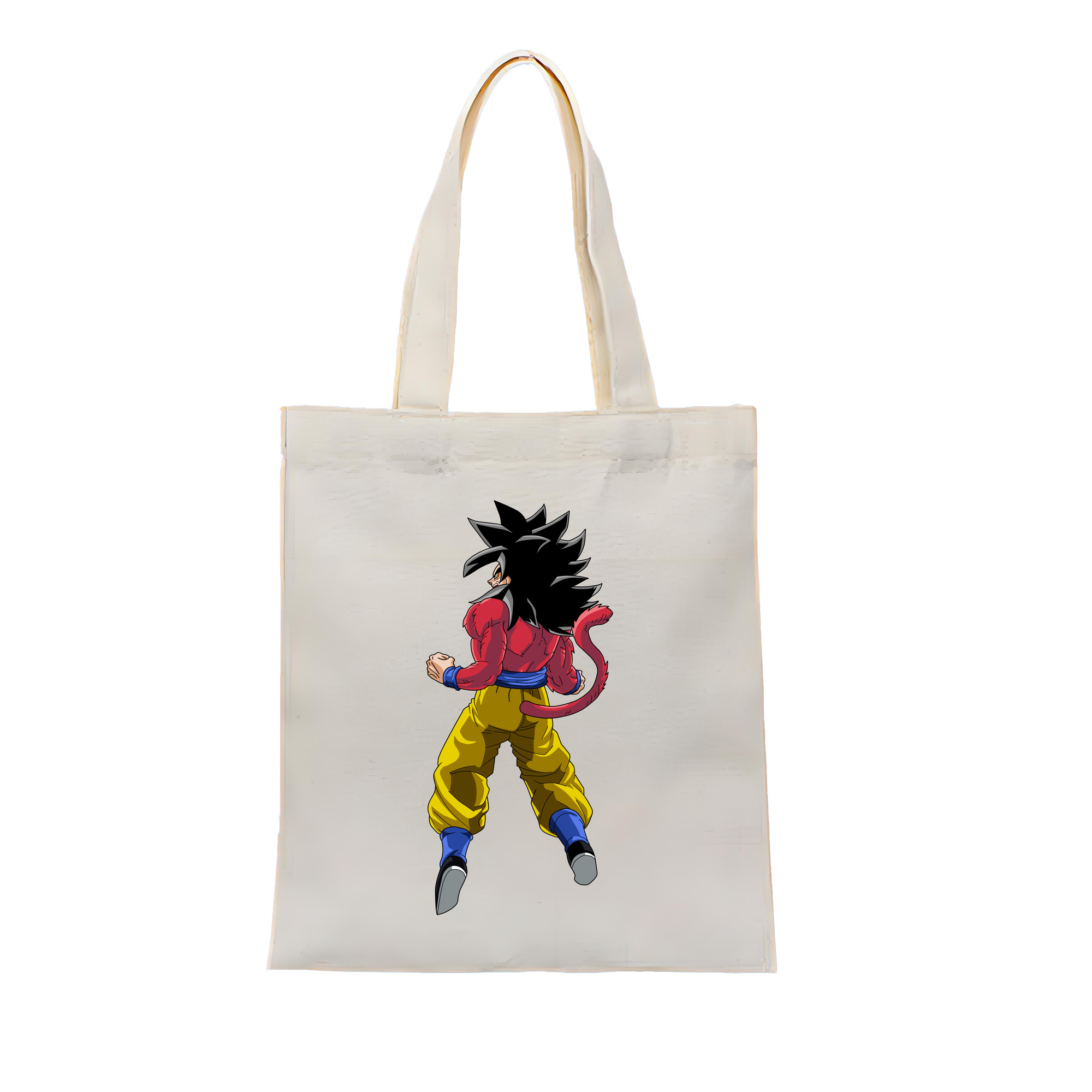 （画像用） ドラゴンボール 孫悟空（そん ごくう）Son Goku カカロット DRAGON BALL Kakarotto 縦型キャンバス生地手提げバッグ　トートバッグ