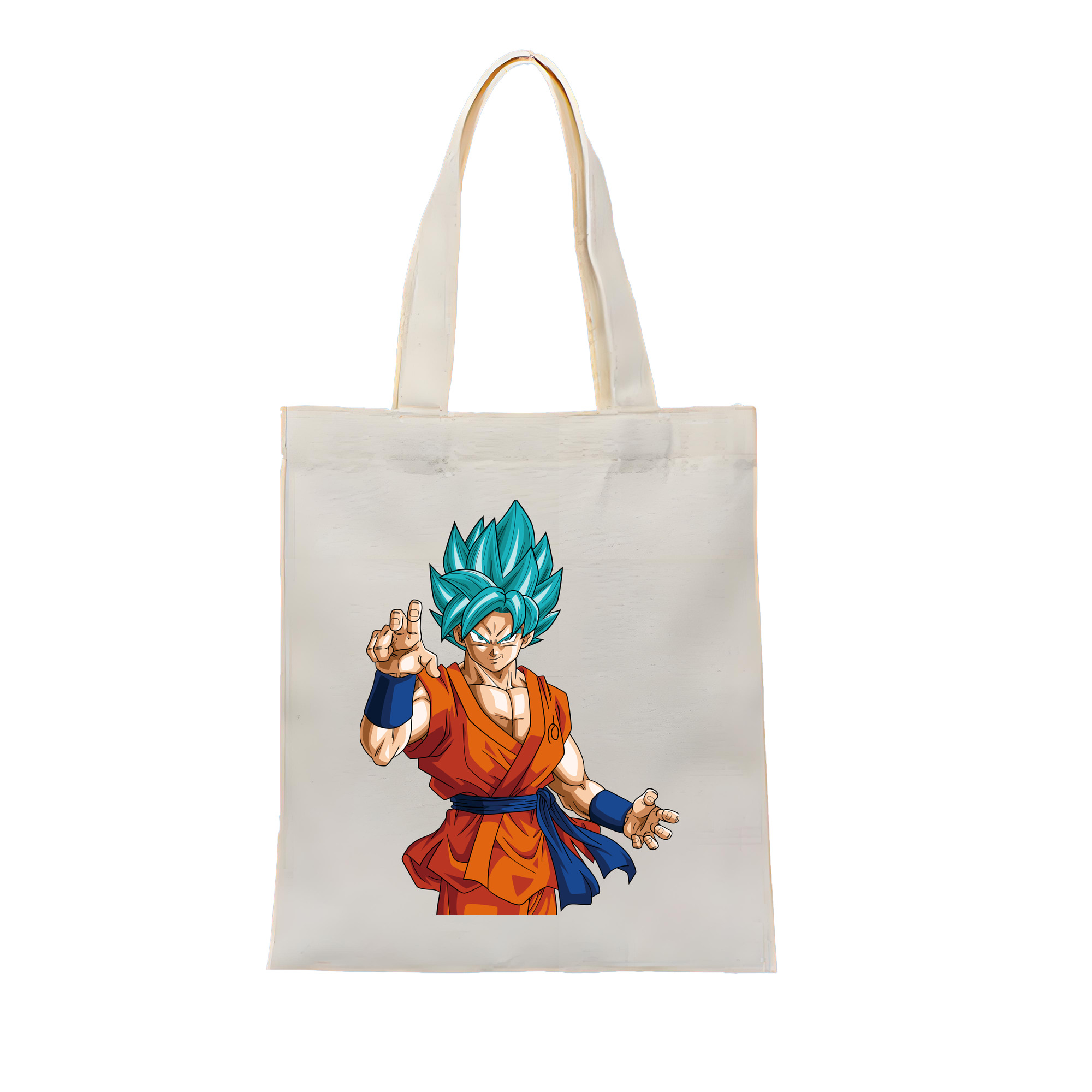（画像用） ドラゴンボール 孫悟空（そん ごくう）Son Goku カカロット DRAGON BALL Kakarotto 縦型キャンバス生地手提げバッグ　トートバッグ